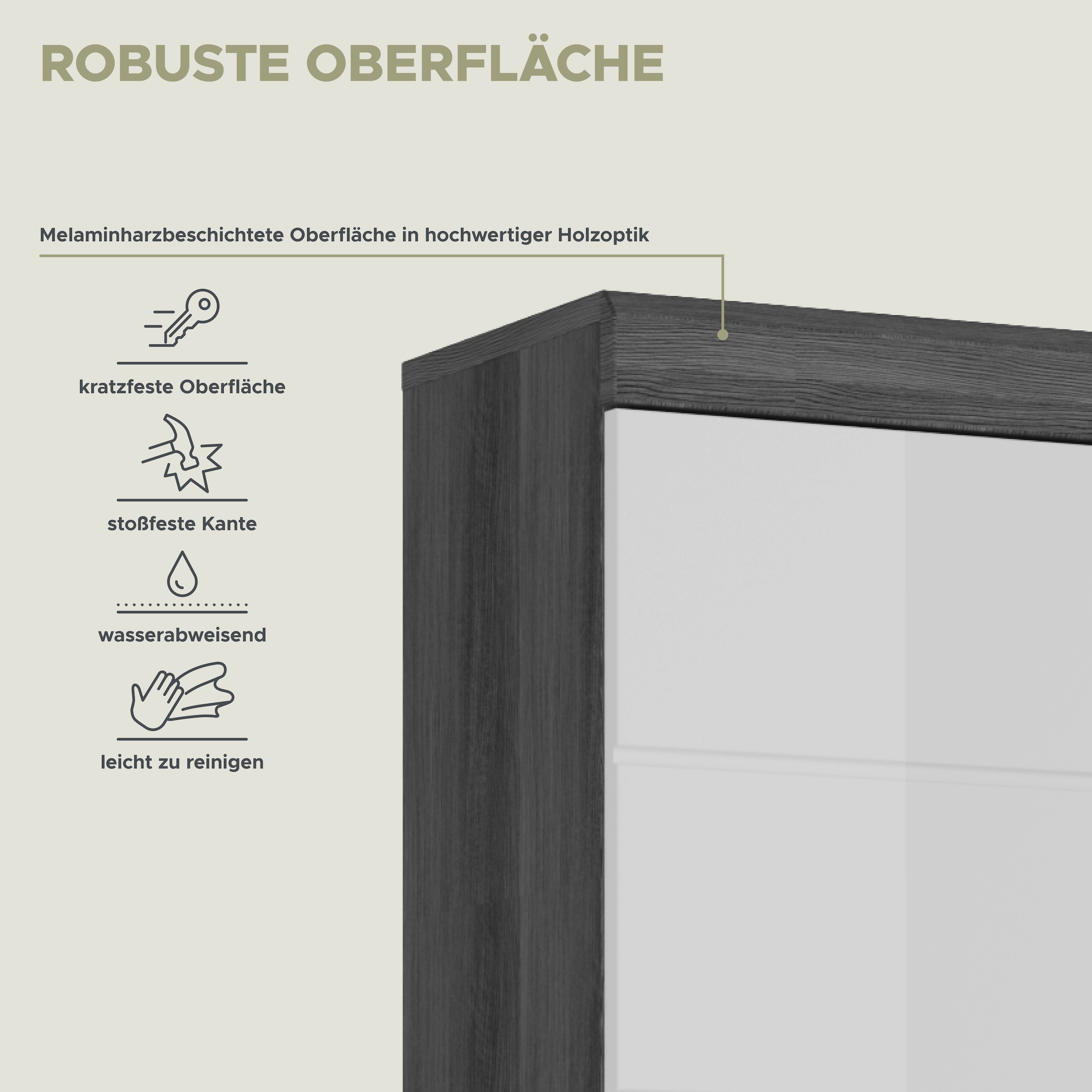 welltime Hochschrank »SIENA, Breite 37cm, 2 Tür, 1 Schubkasten, 2 offene Fächer, MDF-Front« TOPSELLER!, 1 Stk. tlg. in verschiedenen Farben erhältlich, Badmöbel, Badschrank, Schrank, Bad