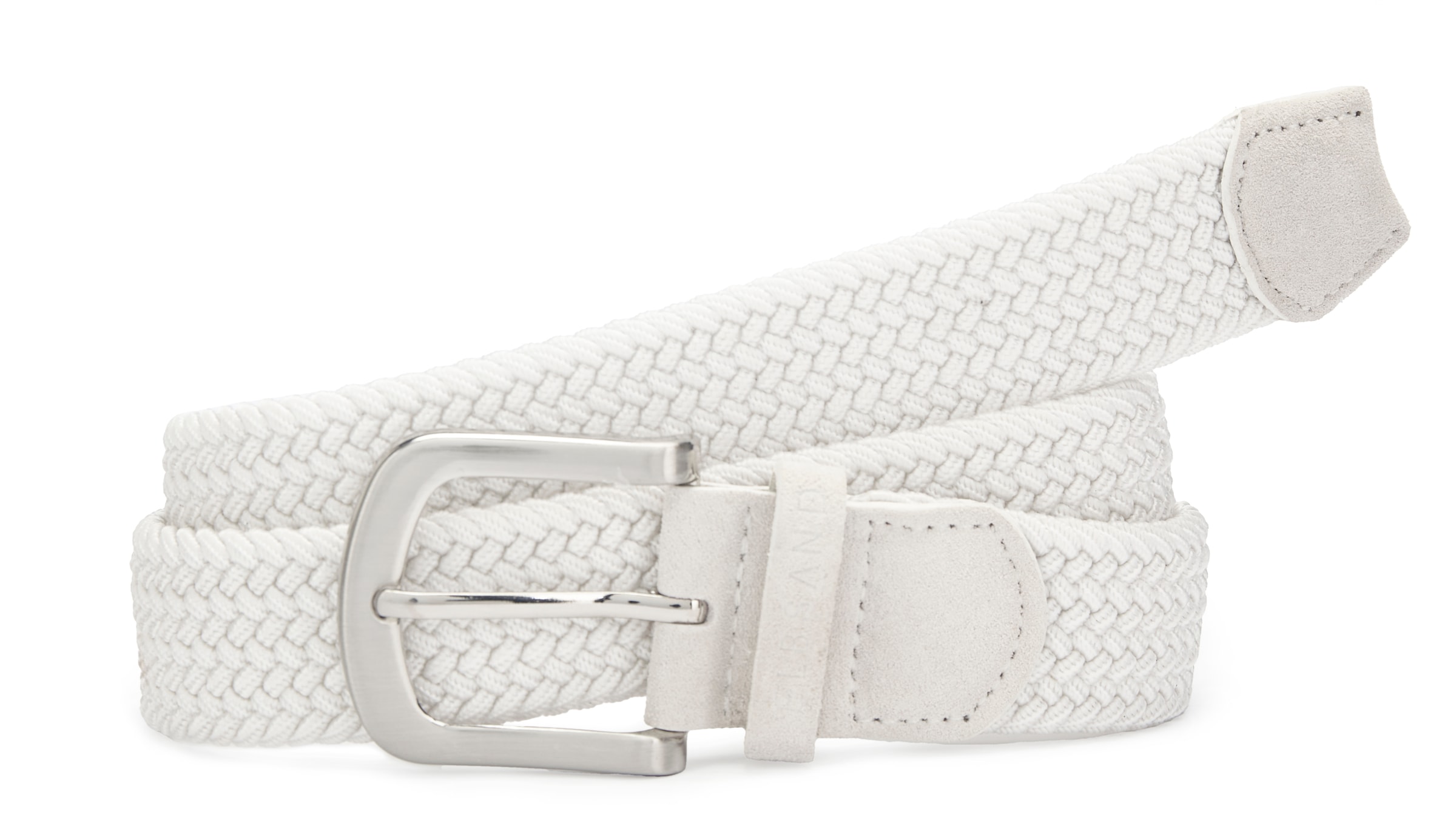 Elbsand Ceinture de hanche »Flechtgürtel, Anzuggürtel, Gürtel, Hosengürtel, Jeansgürtel« NEU aus elastischem Material mit Leder-Applikation