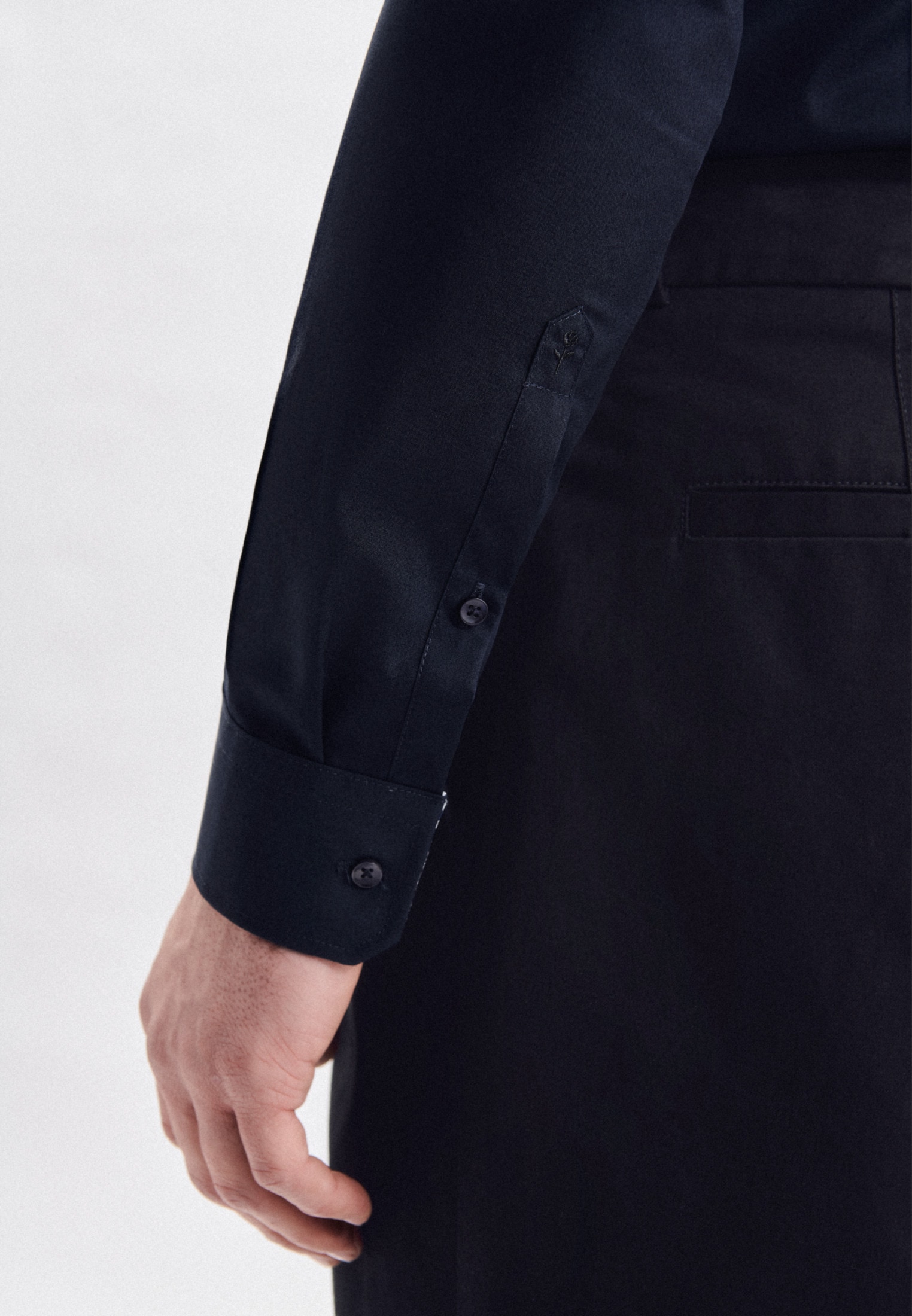 seidensticker Businesshemd »Slim« Slim 1/1 Extra lang Kentkragen Uni