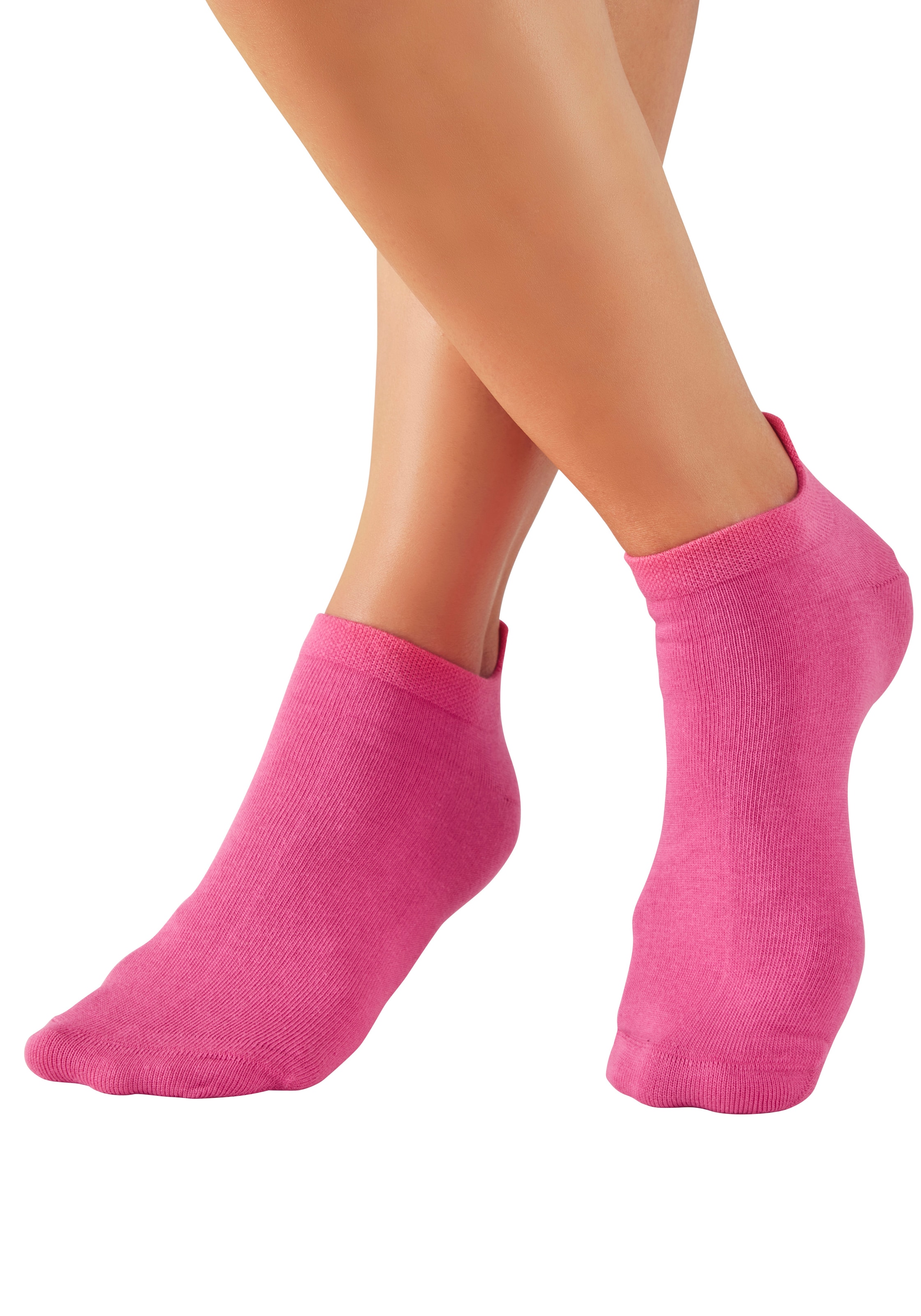 LASCANA Sneakersocken »für Damen mit eingestricktem Markenlogo« Box, Box, 7 Paar tlg. in ansprechender Geschenkbox