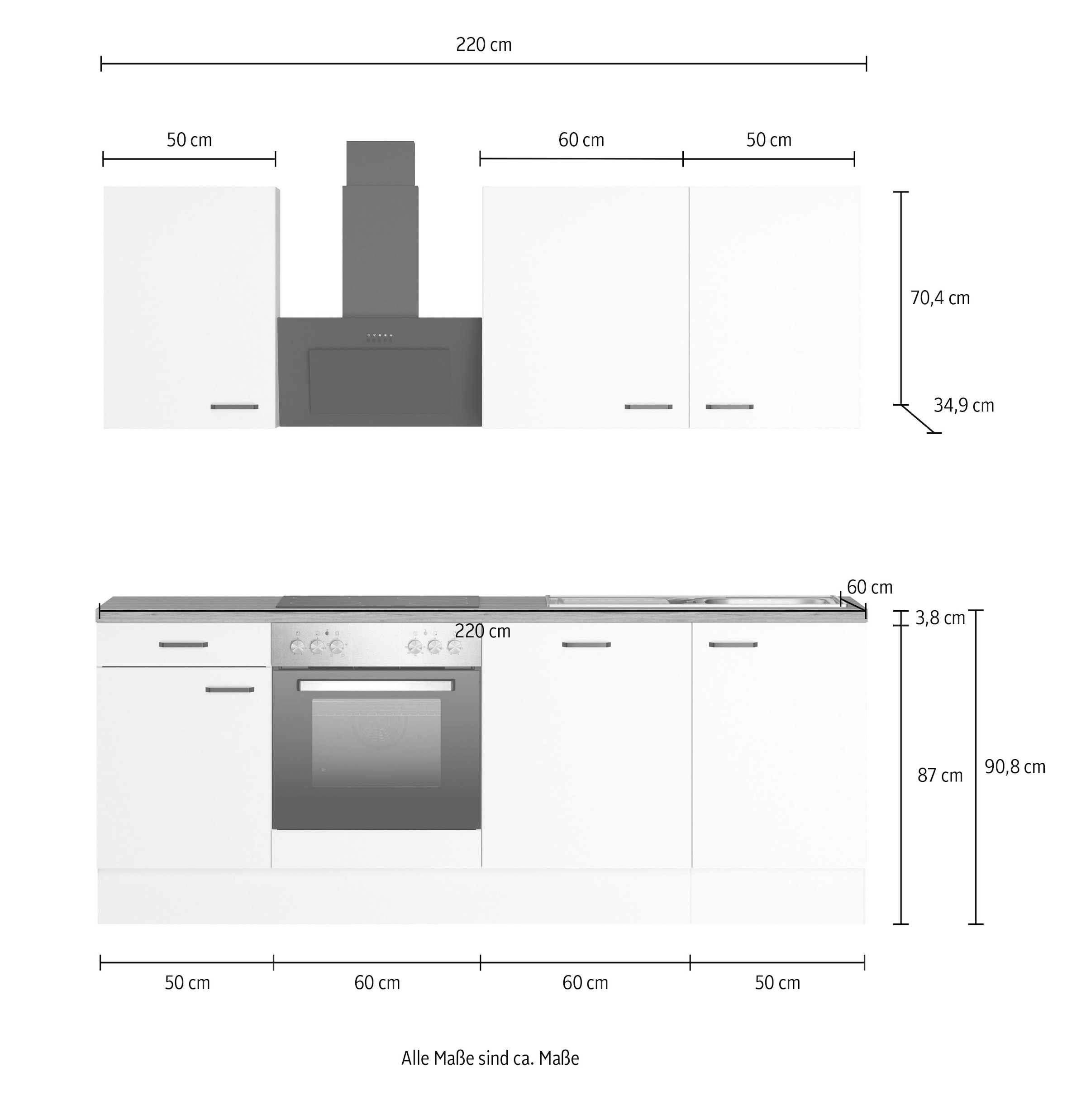 KOCHSTATION Kitchenette »KS-Paula«