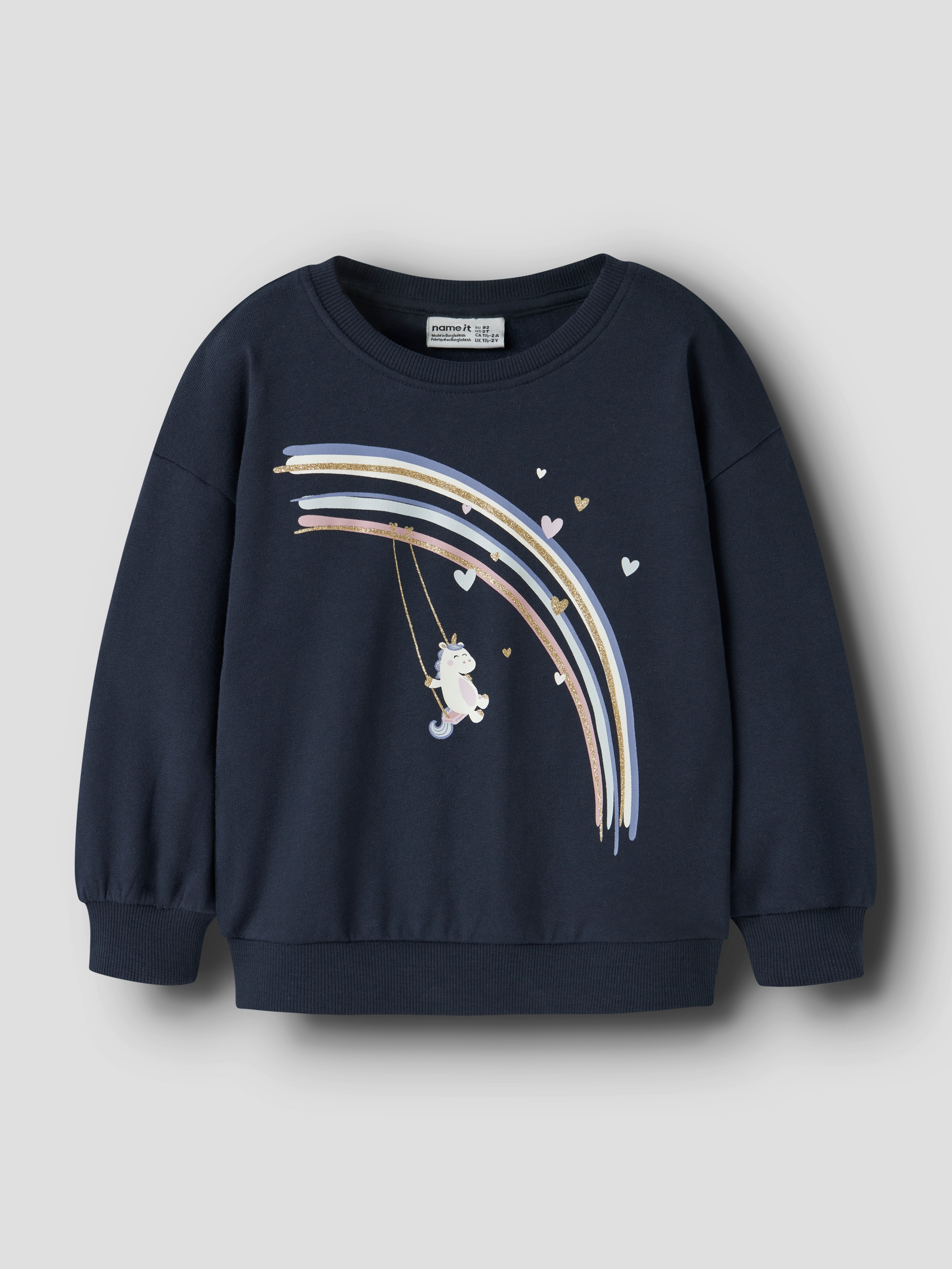 Name It Sweatshirt »NMFVALONA LS LONG RLX SWEAT BRU«
