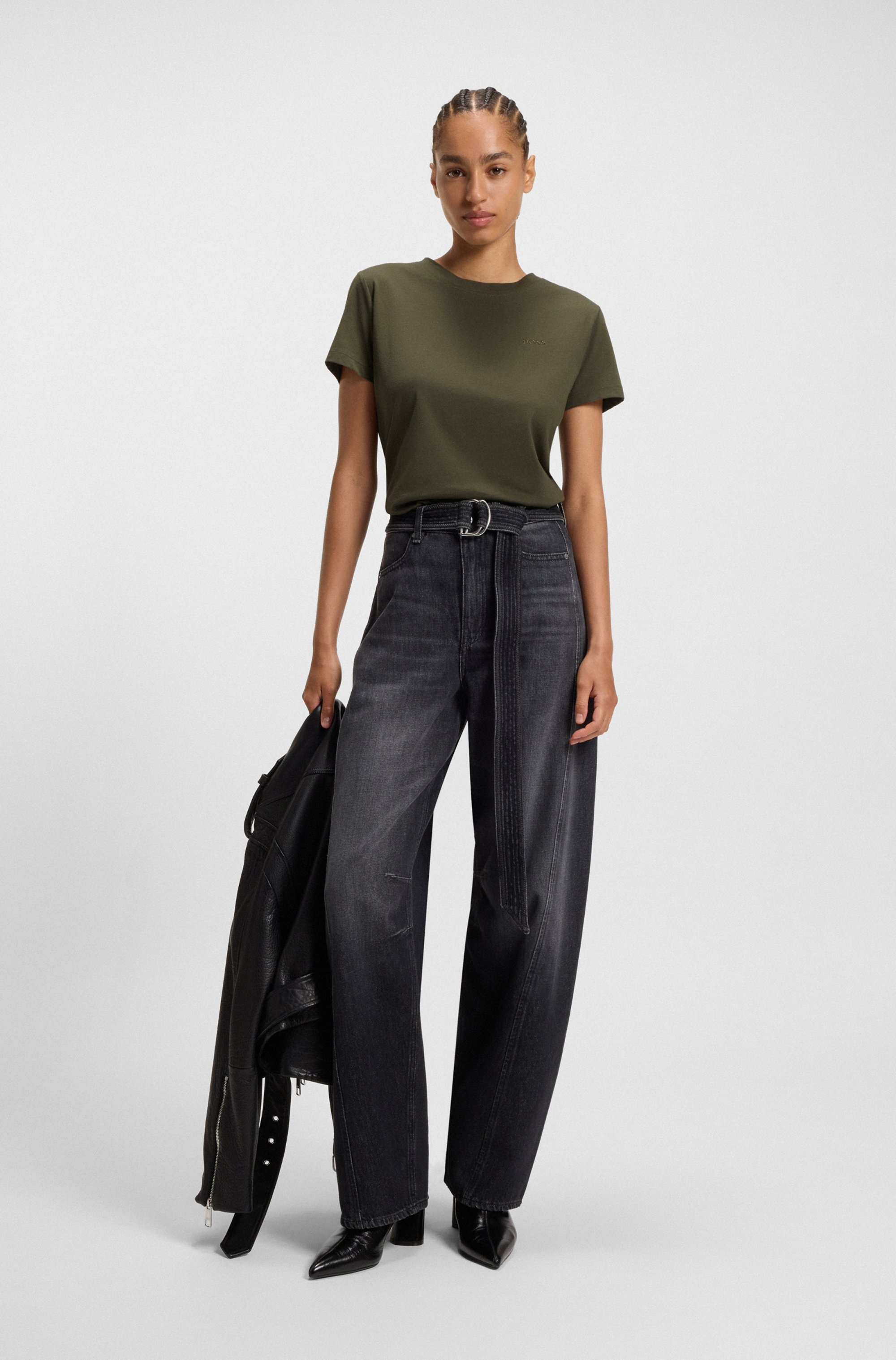 BOSS ORANGE T-Shirt »Esogo Premium Damenmode« mit Logo