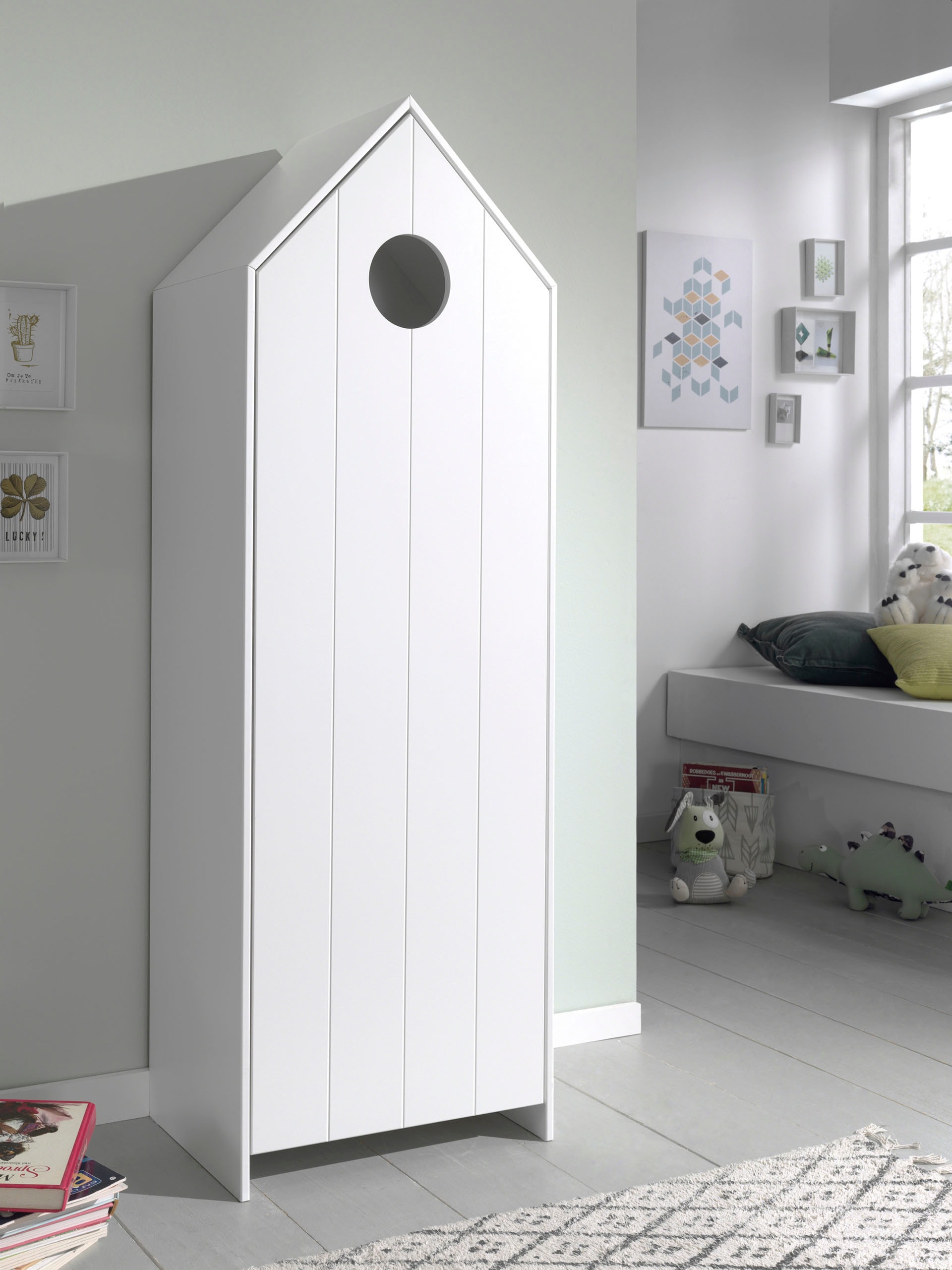 Vipack Armoires à vêtements »Casami, mit Soft-Close, viel Stauraum, TOP modern« L/H/P env. 57,6x171,3x37 cm, différentes couleurs, style maison de plage,  utilisable comme armoire à vêtements/linge, usage universel