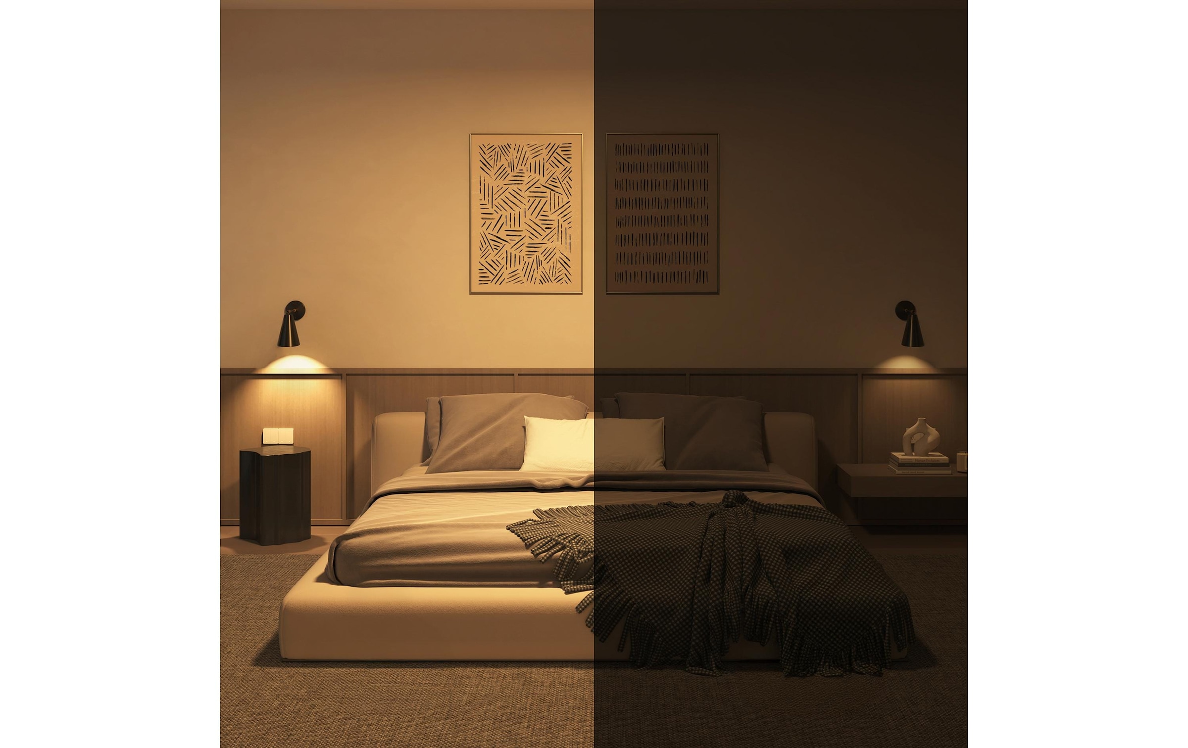 Philips Hue Kit de démarrage smart home »Essential Starter Kit Hue Bridge + 3 x GU10 RGB + Dimmer«
