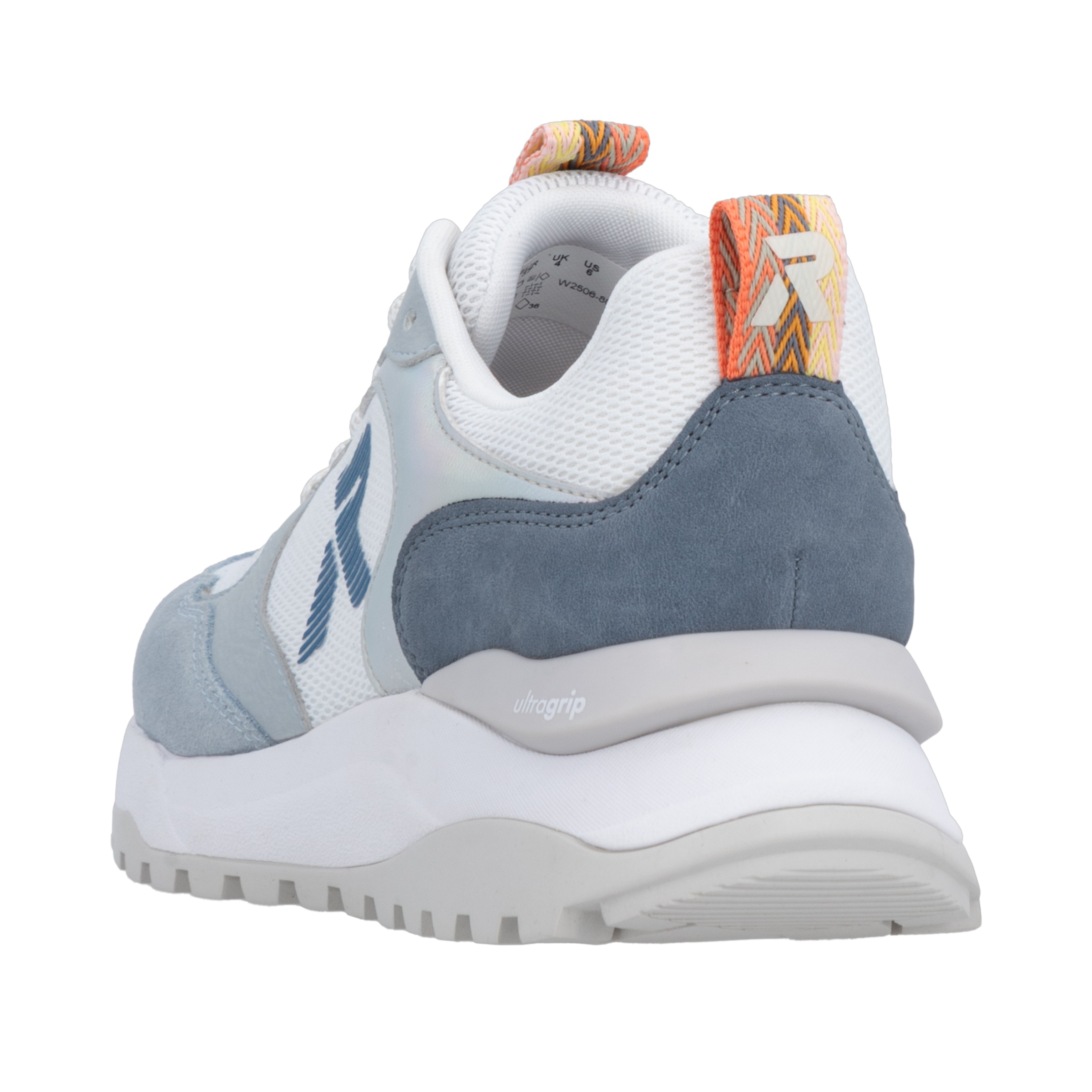 Rieker Baskets compensées  chaussure à lacets, sneaker décontracté, chaussure basse avec col rembourré