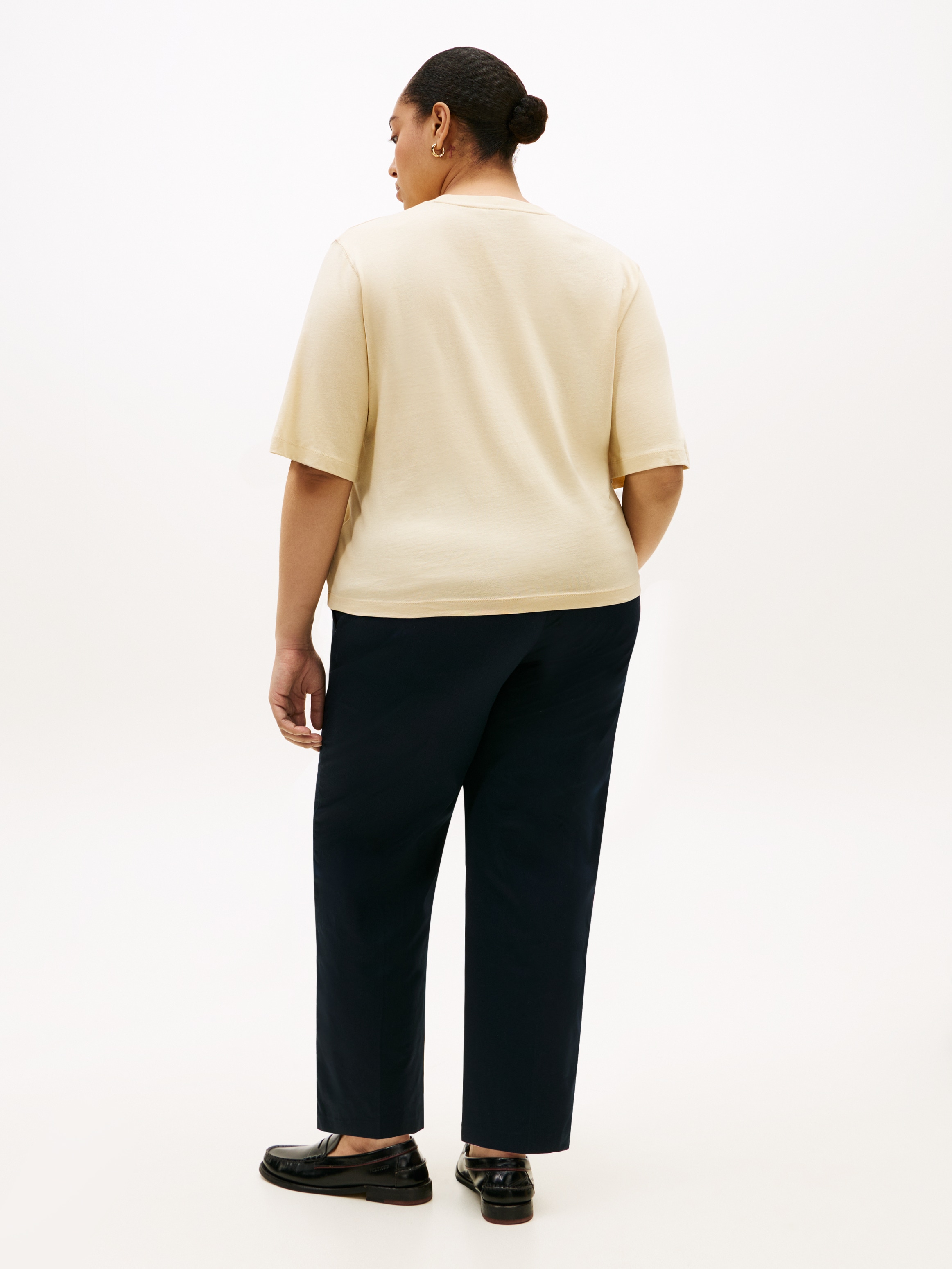 Tommy Hilfiger Curve T-Shirt »CRV CORP LOGO TRAPEZE C-NK TEE« in grossen Grössen