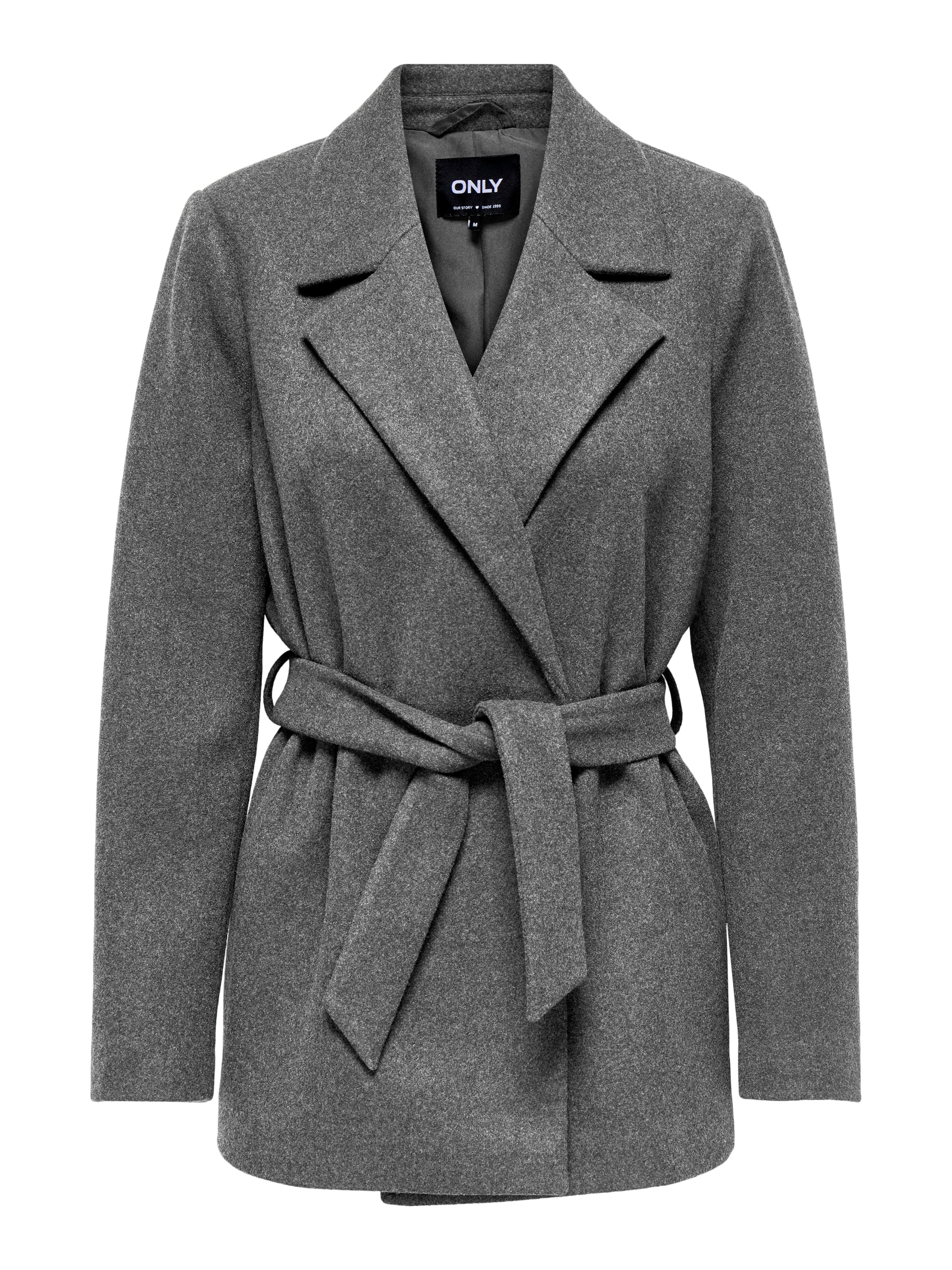 ONLY Kurzmantel »ONLALVILDA LIFE SHORT WRAP COAT OTW« Kunstfaser