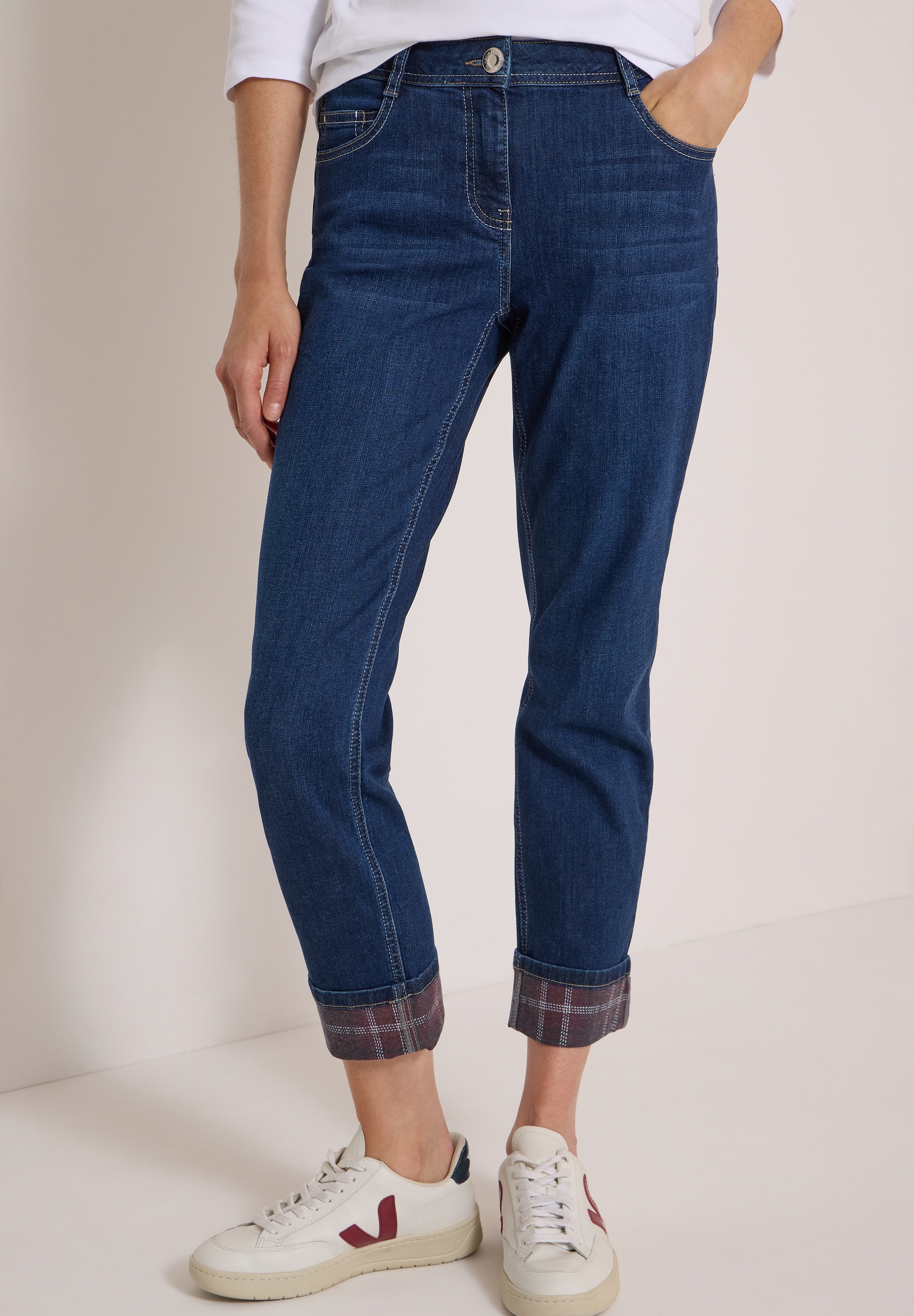Cecil Jeans droit »Style Scarlett« avec détail revers