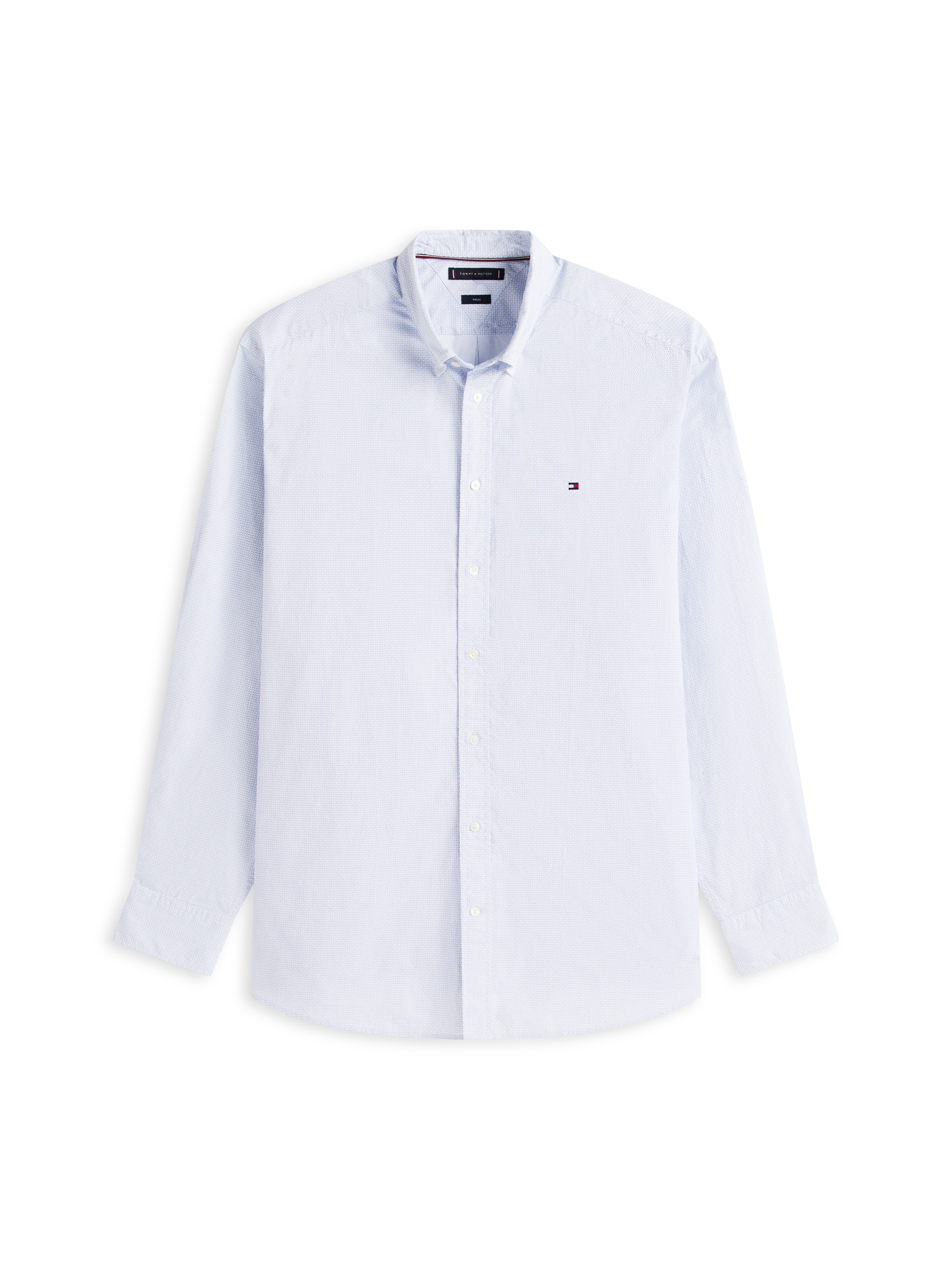 Tommy Hilfiger Big & Tall Langarmhemd »BT - FLEX POP FAKESOLID« regular fit, Button-down-Kragen, Grosse Grössen