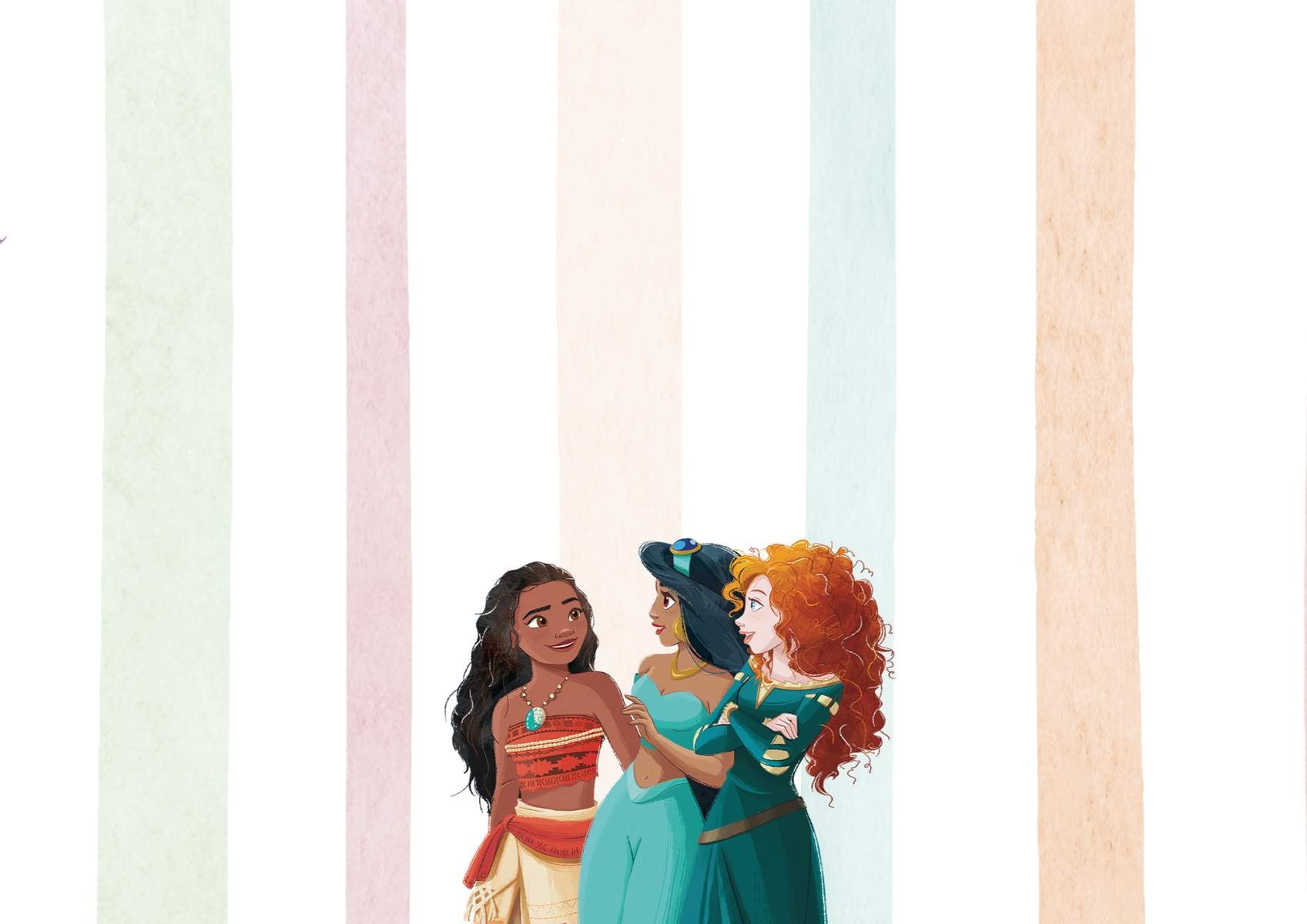 Komar Papier peint intissé »Disney Princesses Charmix« imprimé lisse rouleau de 212 x 250 cm