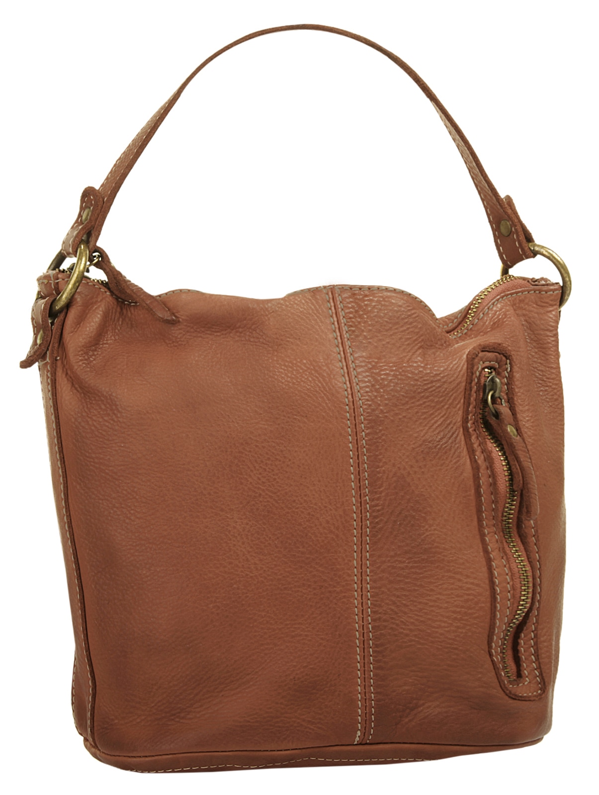 Cluty Umhängetasche echt Leder, Made in Italy