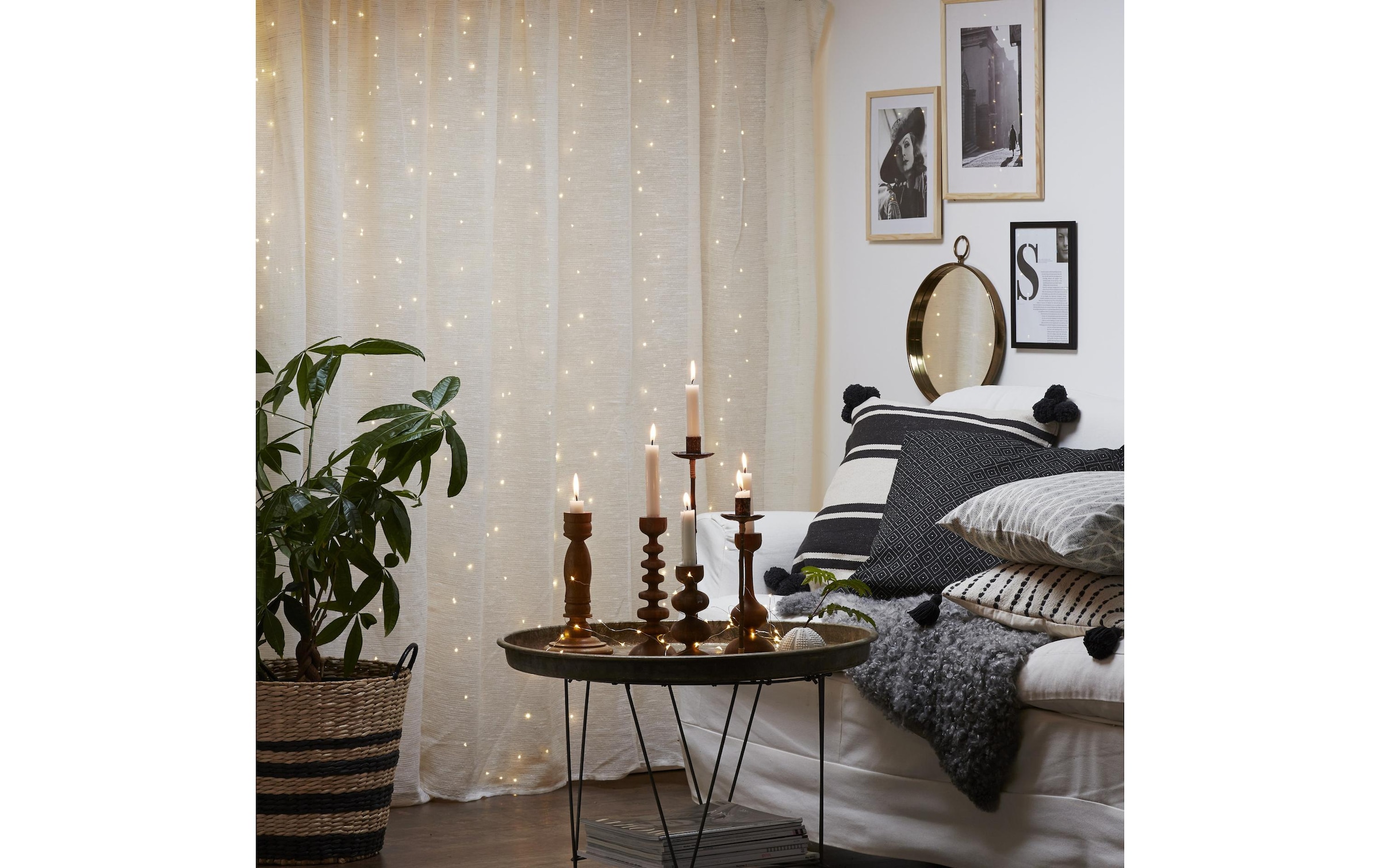   Lichtervorhang »Trading LED-Lichtervorhang Dew« 200 Stk.-flammig