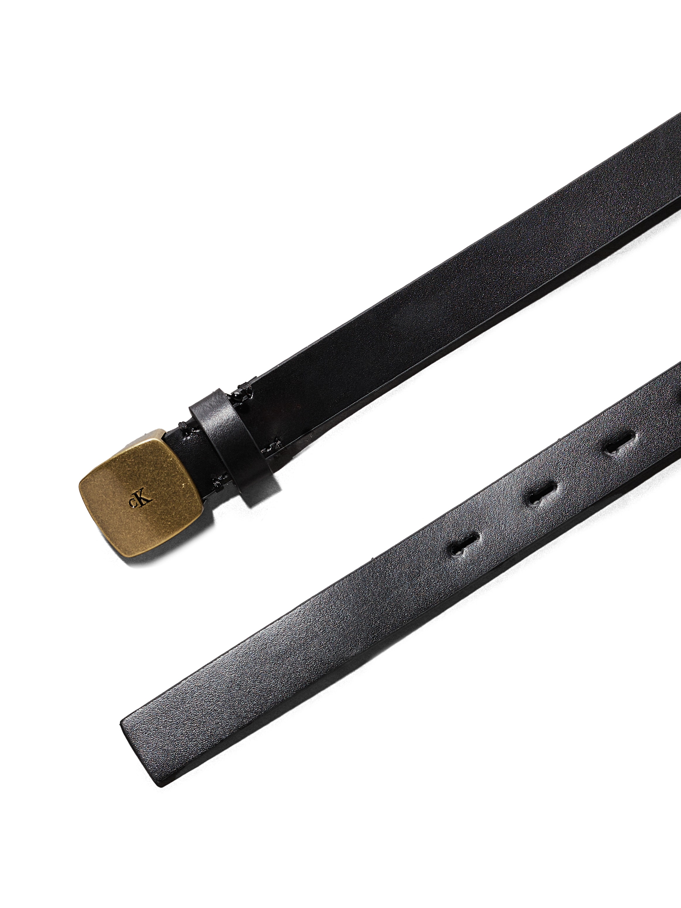 Calvin Klein Jeans Ledergürtel »CASUAL PLAQUE BUCKLE 20MM« mit grosser Schnalle