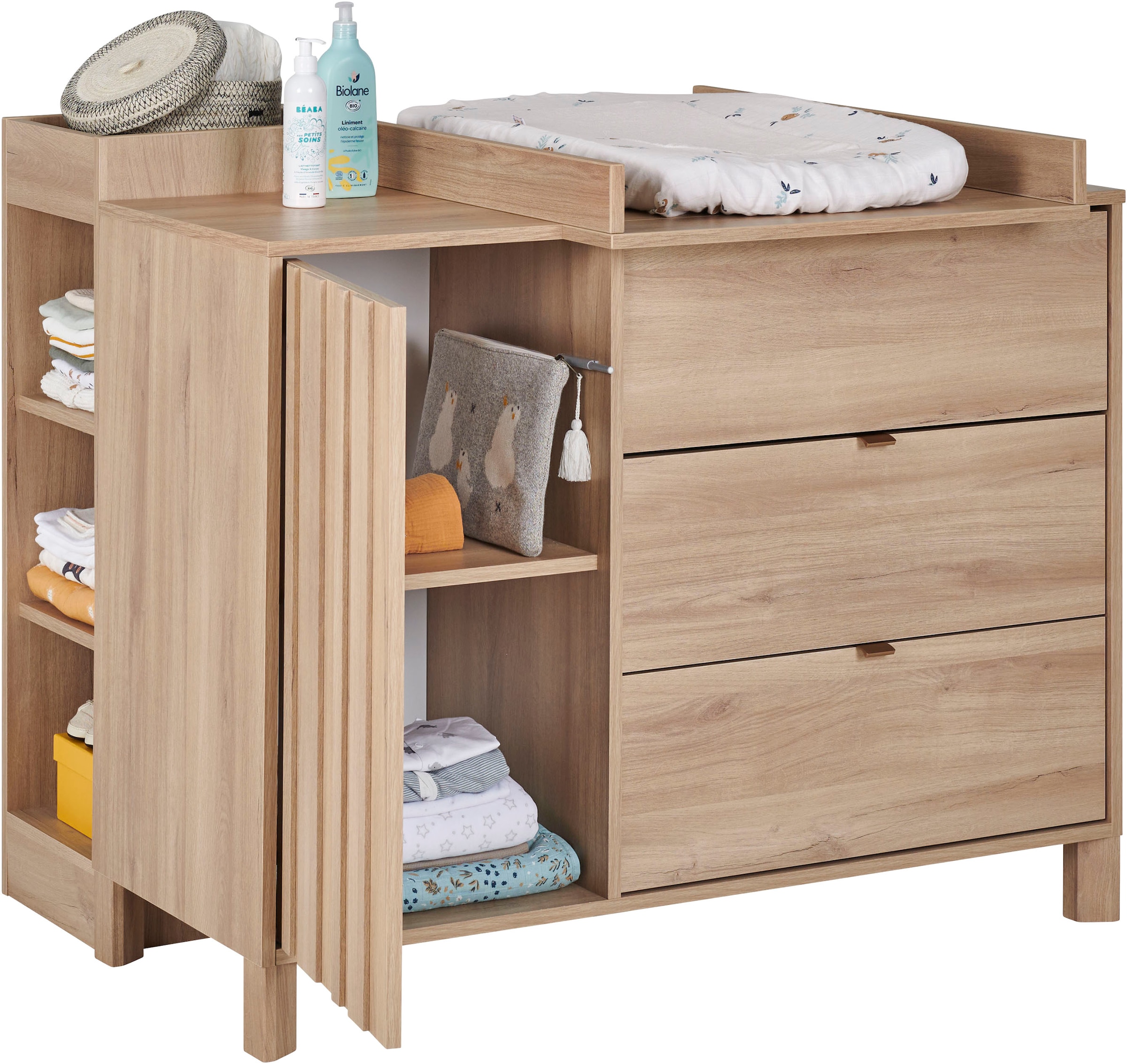 Gami Babyzimmer-Komplettset »Set N°2 Calypso« 5 Stk. tlg. Ein Schlafzimmer mit viel Stauraum