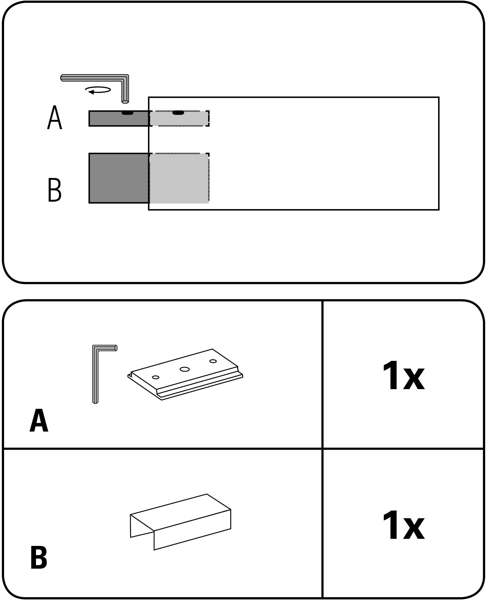 GARDINIA Schienenverbinder für Vorhangschienen »Luna« Serie Aluminium-VHS Set Luna