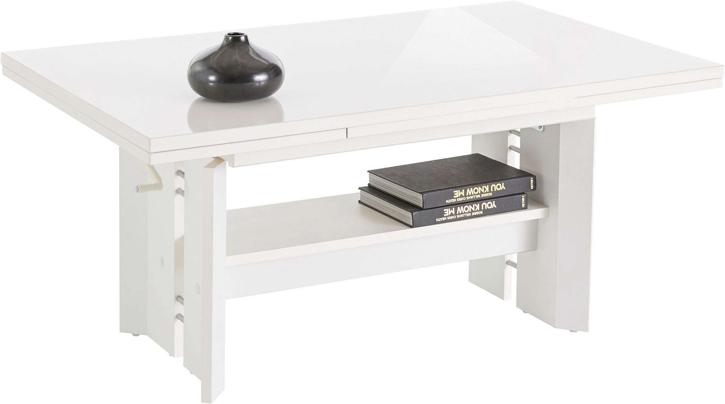 HELA Couchtisch Höhenverstellbar und ausziehbar