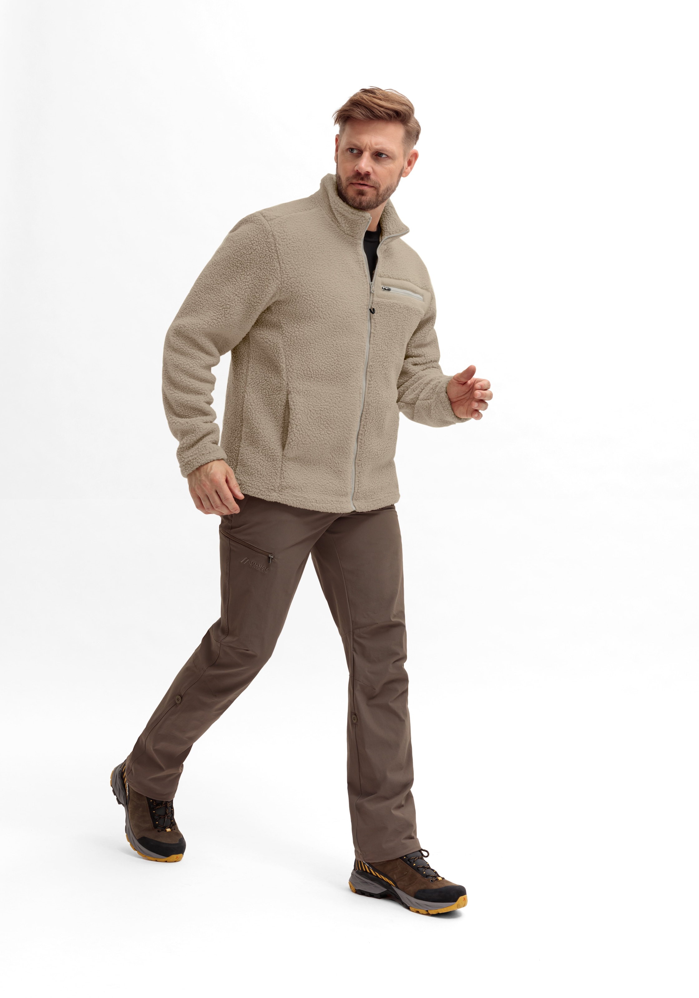 Maier Sports Fleecejacke »Racka M« Herren Fleece, funktioneller Midlayer, Full-Zip