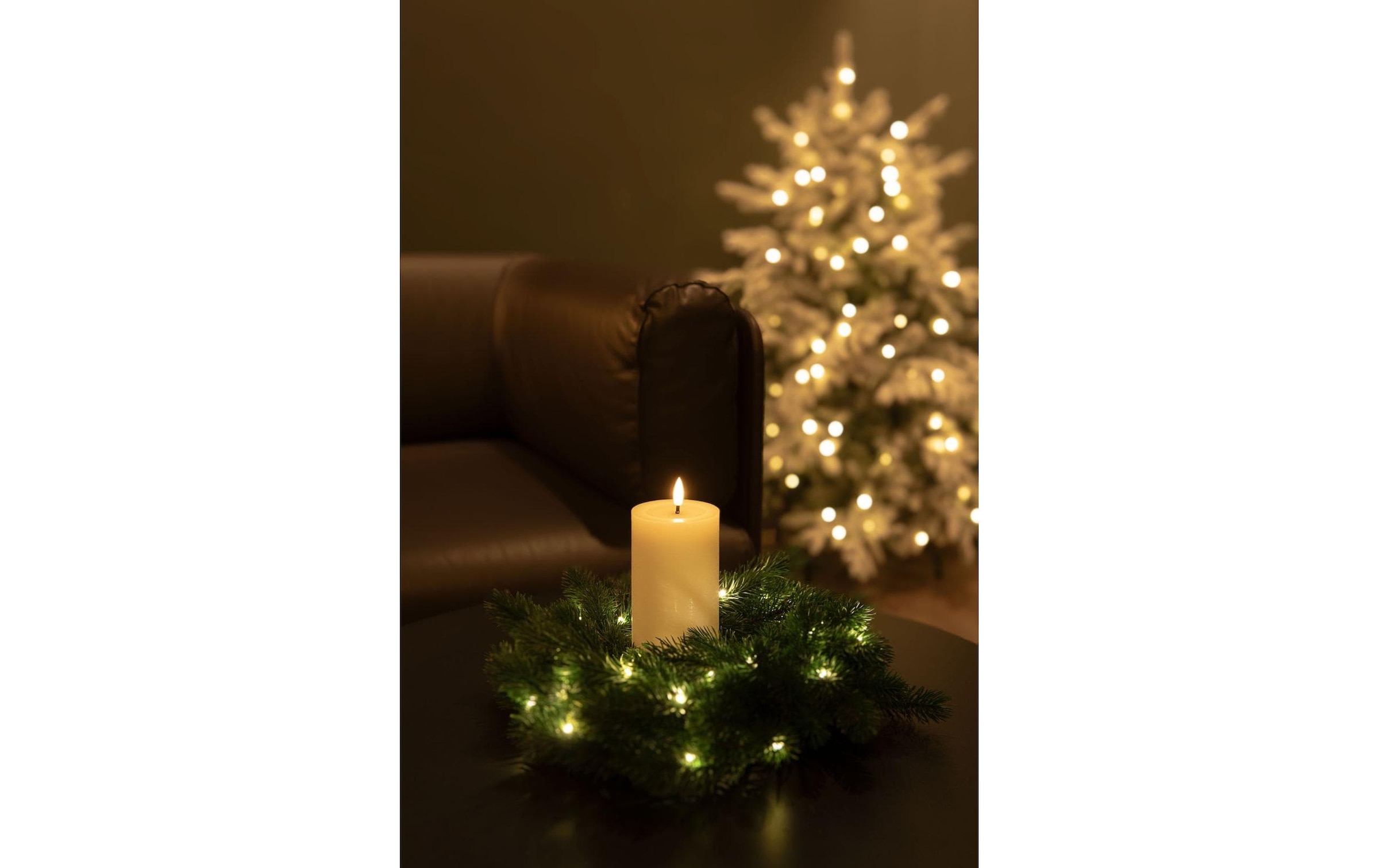 STT Bougie LED »Flat Candle Set, Wachs, creme«