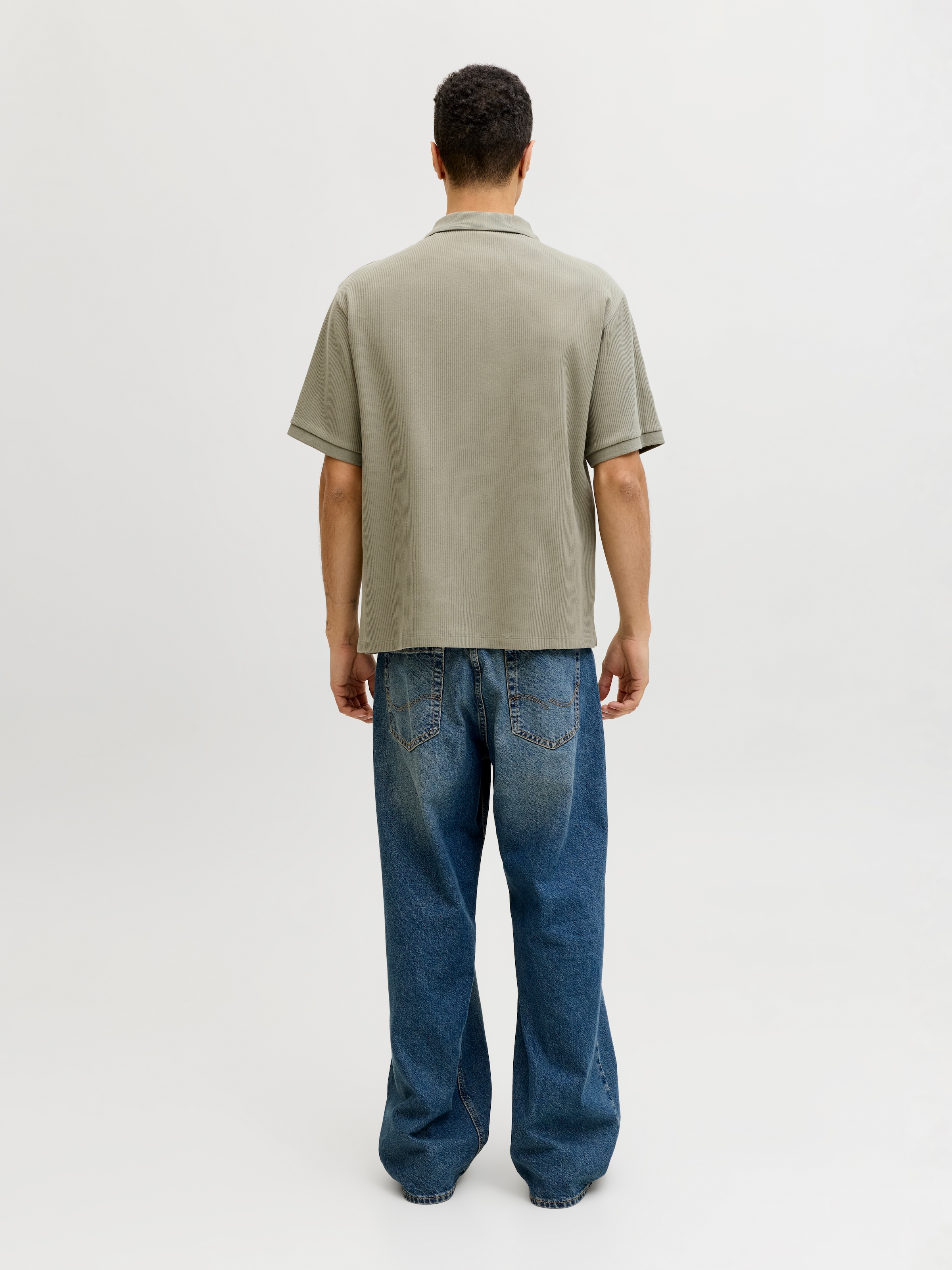 Jack & Jones Polo »JJEHARRISON STRUCTURE POLO SS LN« mit Polokragen