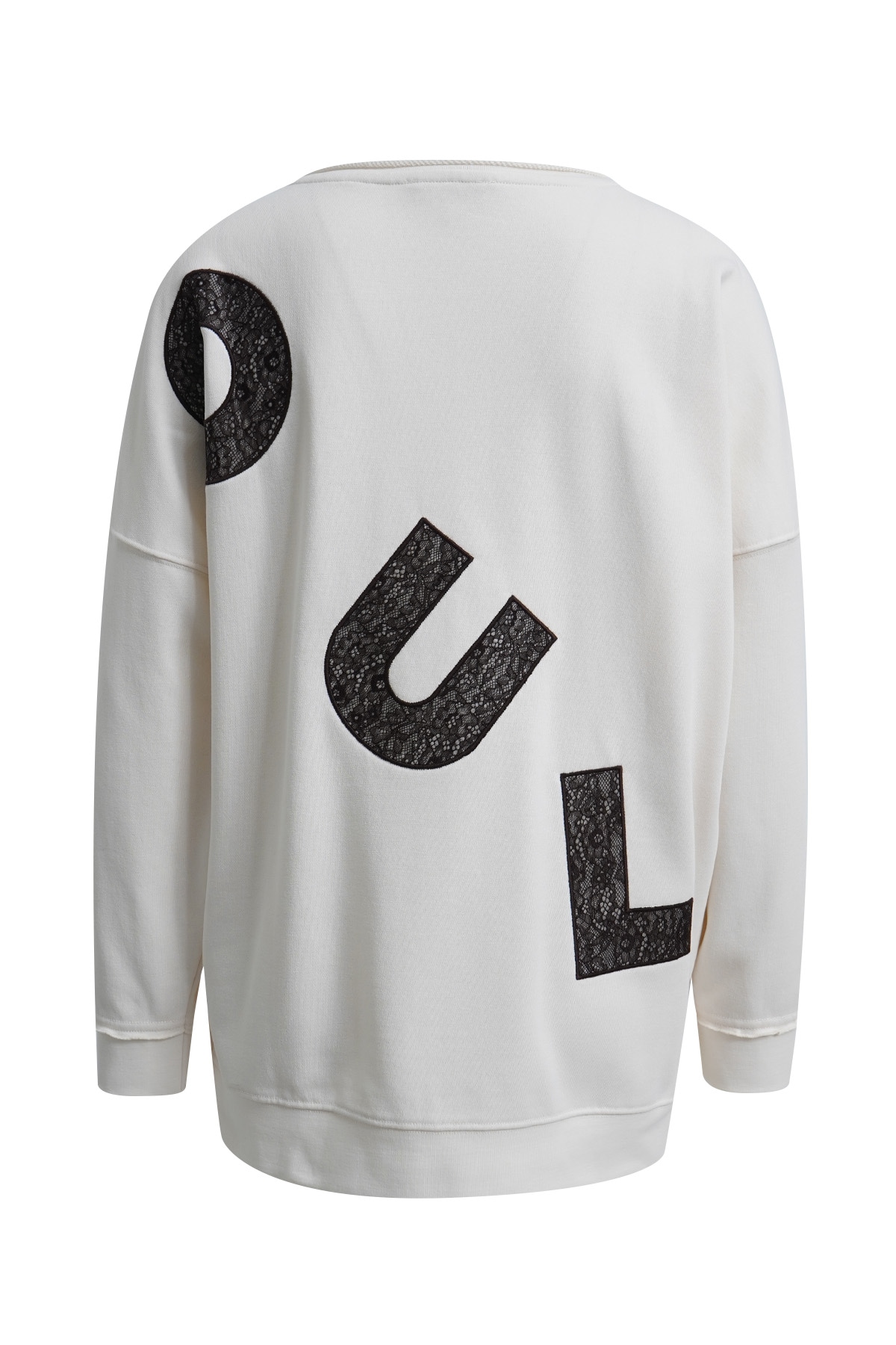 Smith & Soul Sweat-shirt long , avec dentelle contrastée, oversize
