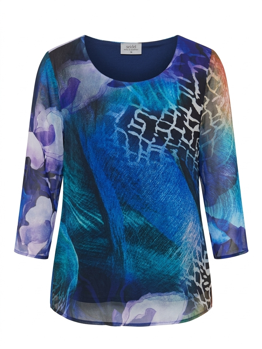 Seidel Moden Druckbluse Jedes Teil ein UNIKAT - MADE IN GERMANY