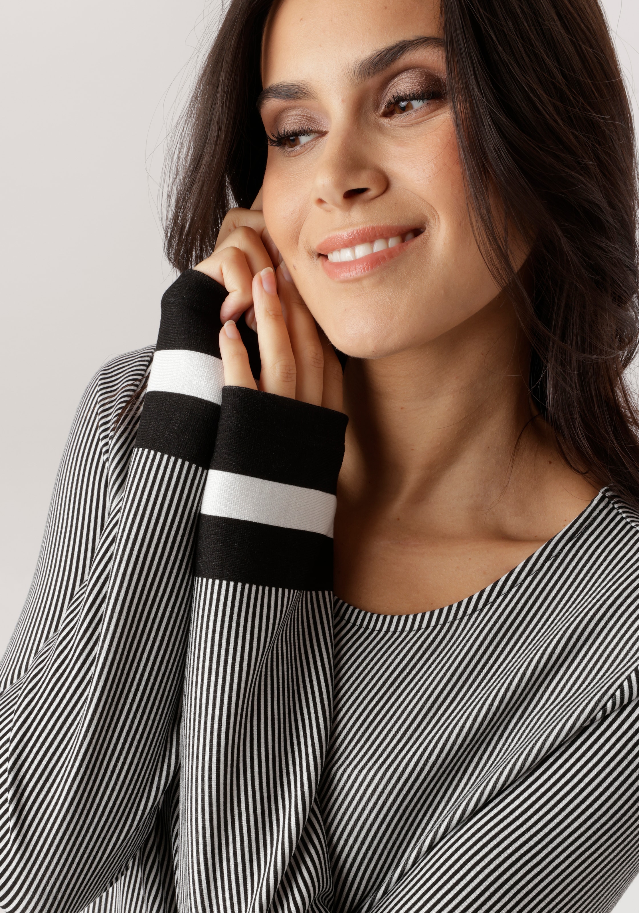 Aniston SELECTED Robe en jersey in leichter A-Linien-Form - NEUE KOLLEKTION