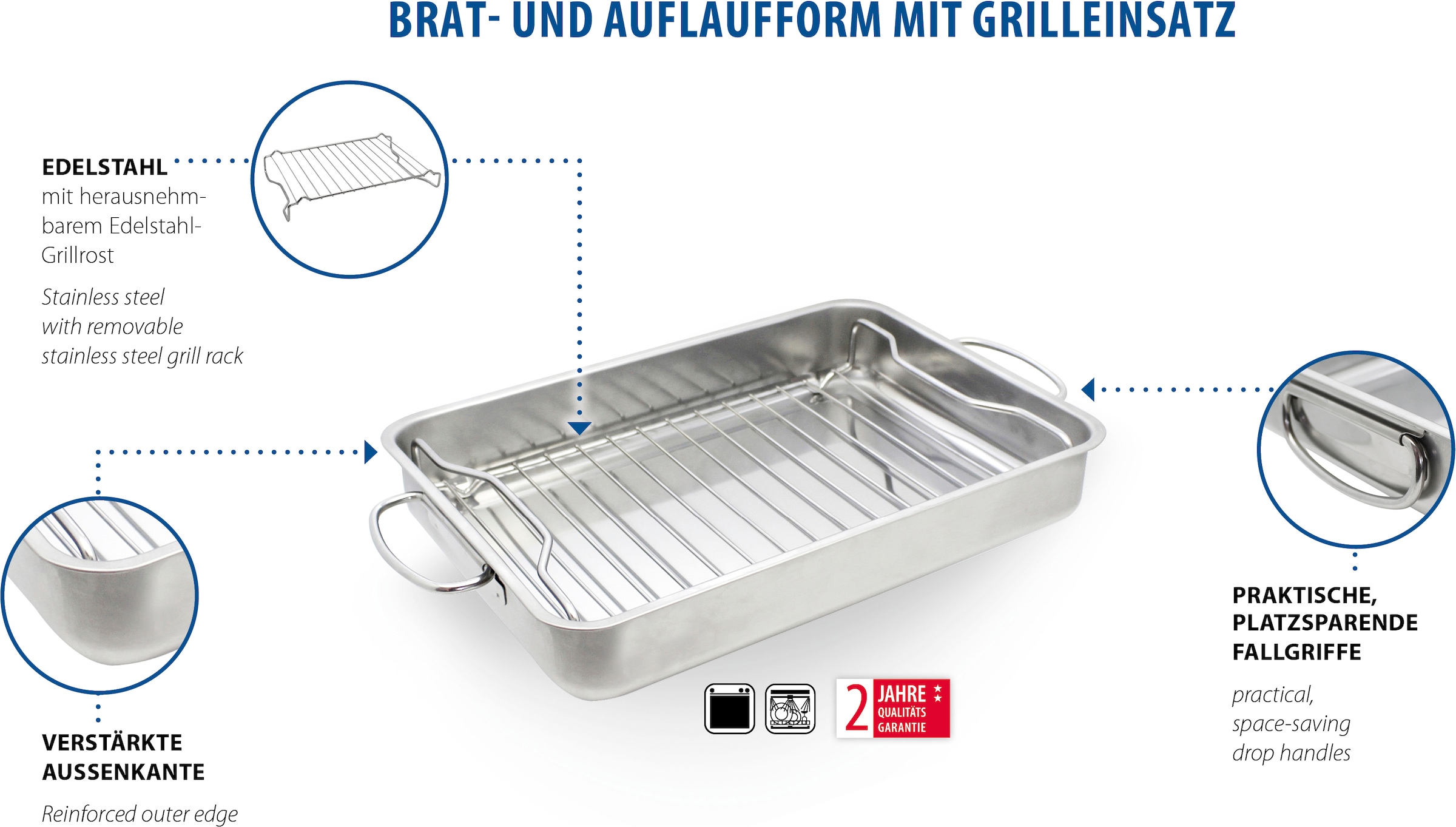 Elo Basic Plat à four 2 cuis tlg. mit Einsatz