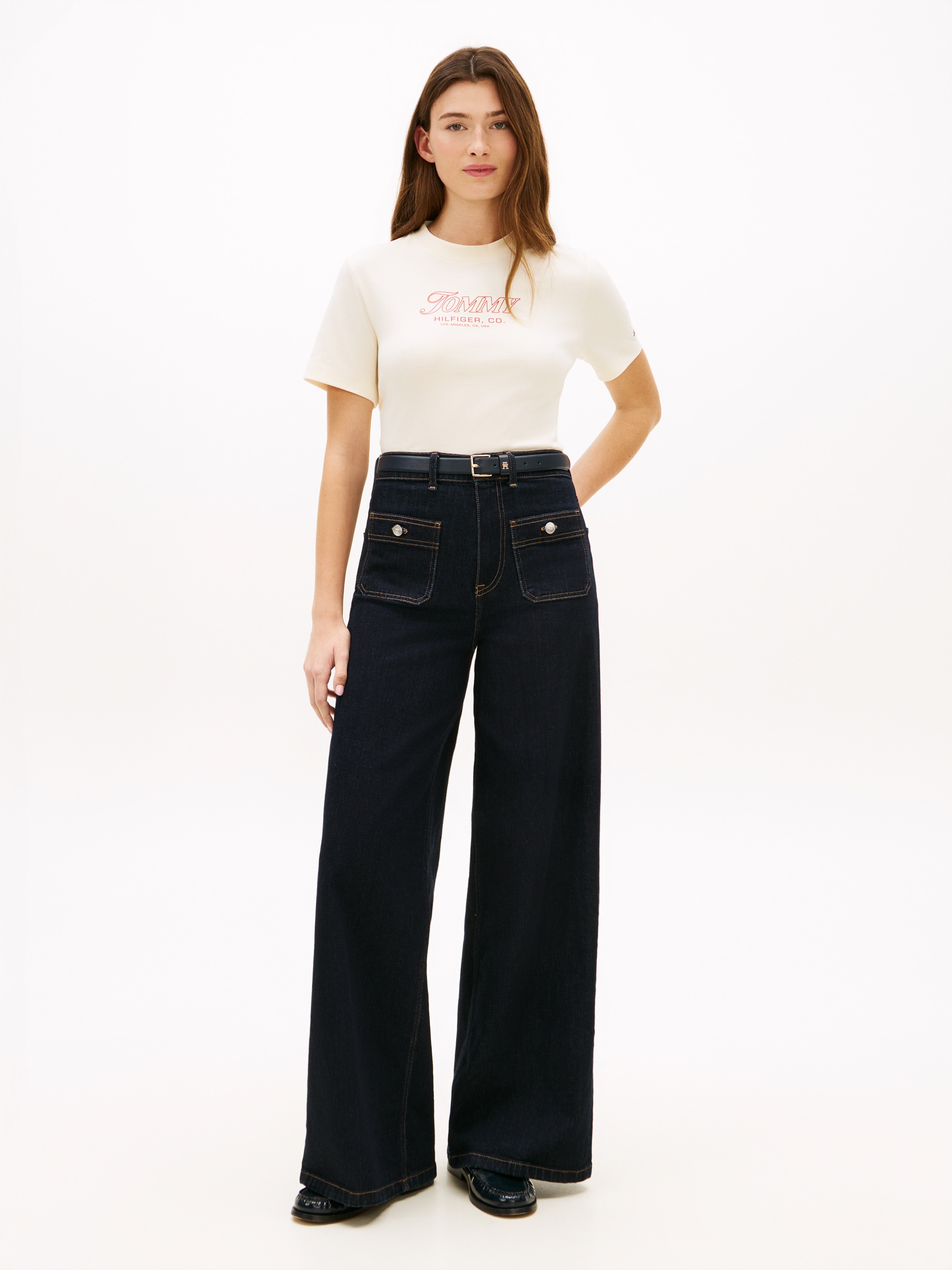 Tommy Hilfiger T-shirt à manches courtes »TILT GRAPHIC REG C-NK SS TEE« mit grossem Logo-Print