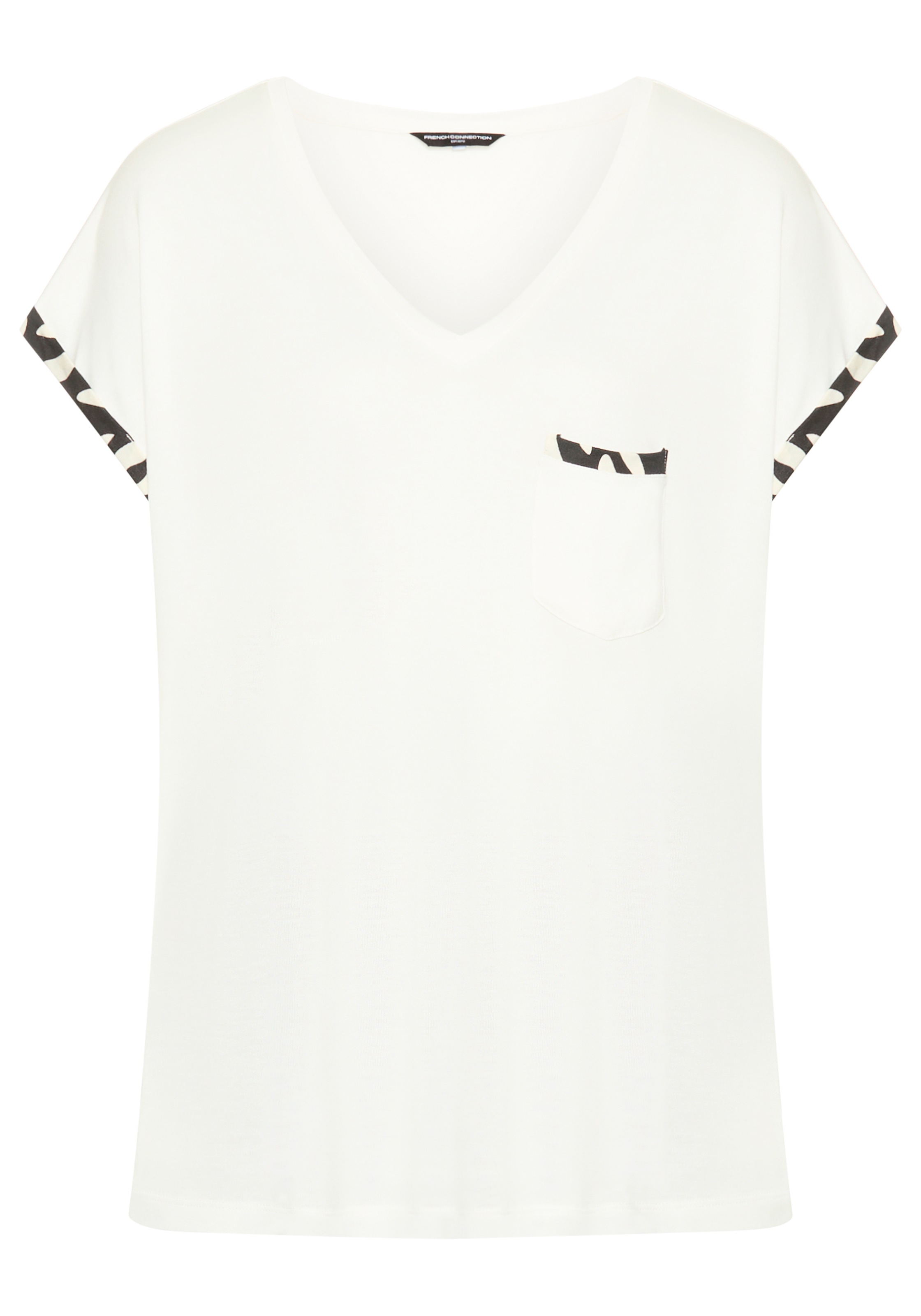 French Connection Shorty 2 im zeitlosen Schwarz-Weiss-Look