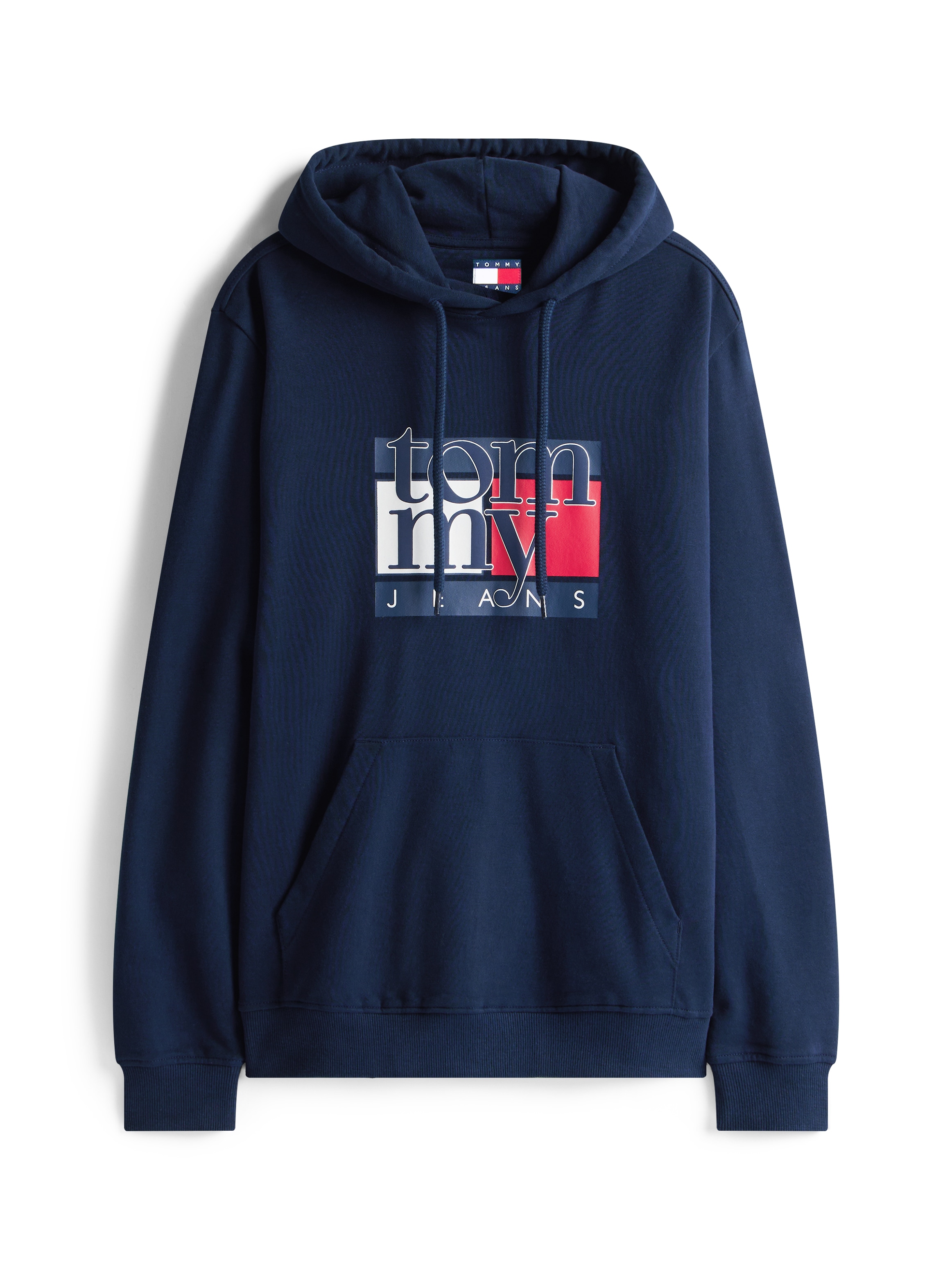 Tommy Jeans Hoodie »TJM RWB FLAG«, Regular Fit, Sweatshirt, mehrfarbiger Print
