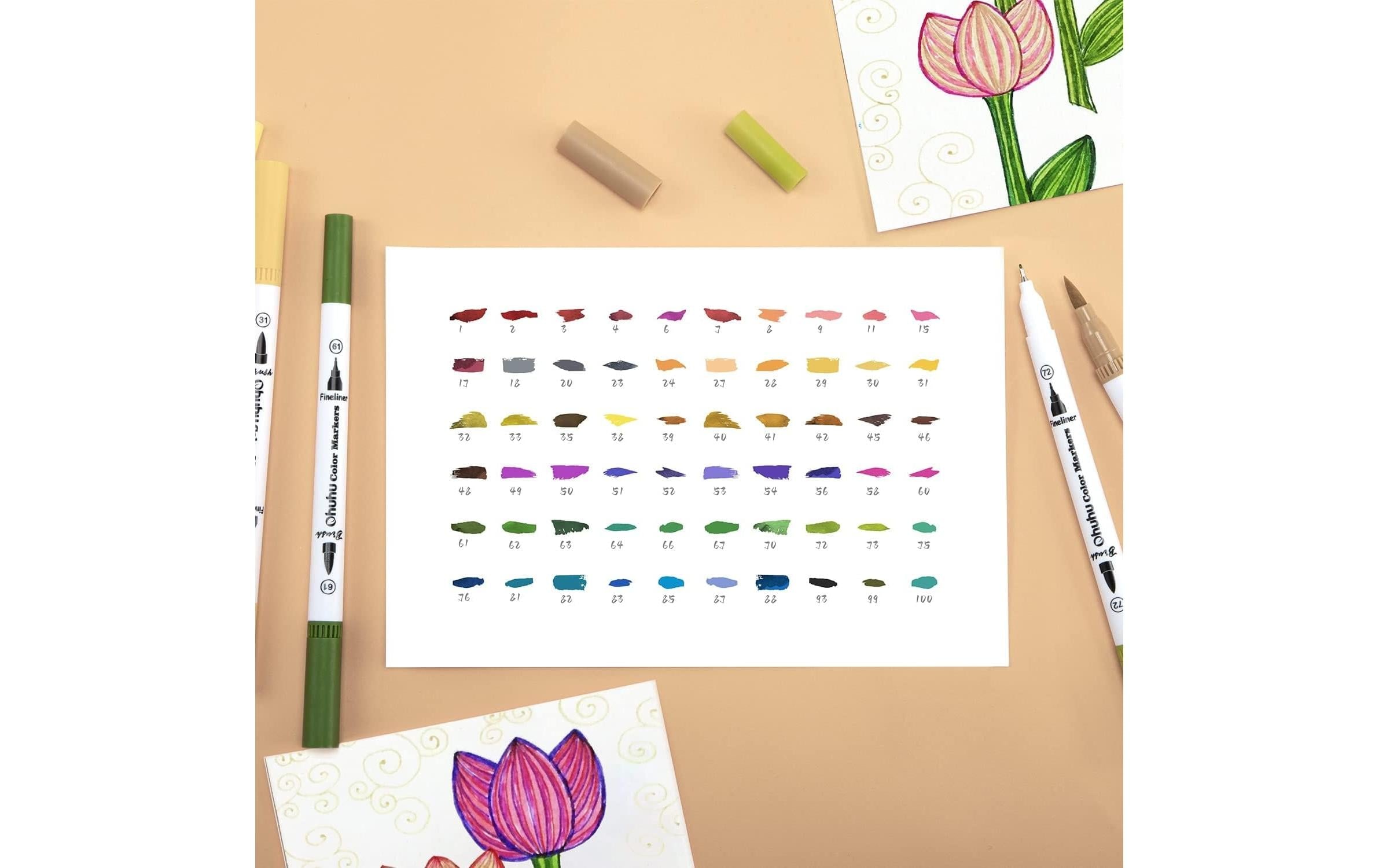   Fineliner »Ohuhu Maui Serie (60 Stk.) 60 Stück«