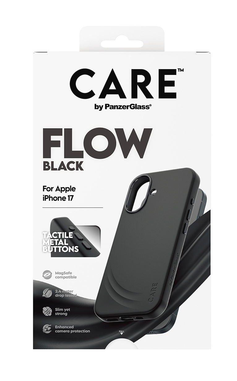 CARE by PanzerGlass Handyhülle »Flow MagSafe Case für Apple iPhone 17« Apple iPhone 17 Backcover, Schutzhülle, Handyschutzhülle, Case, Schutzcase, stossfest
