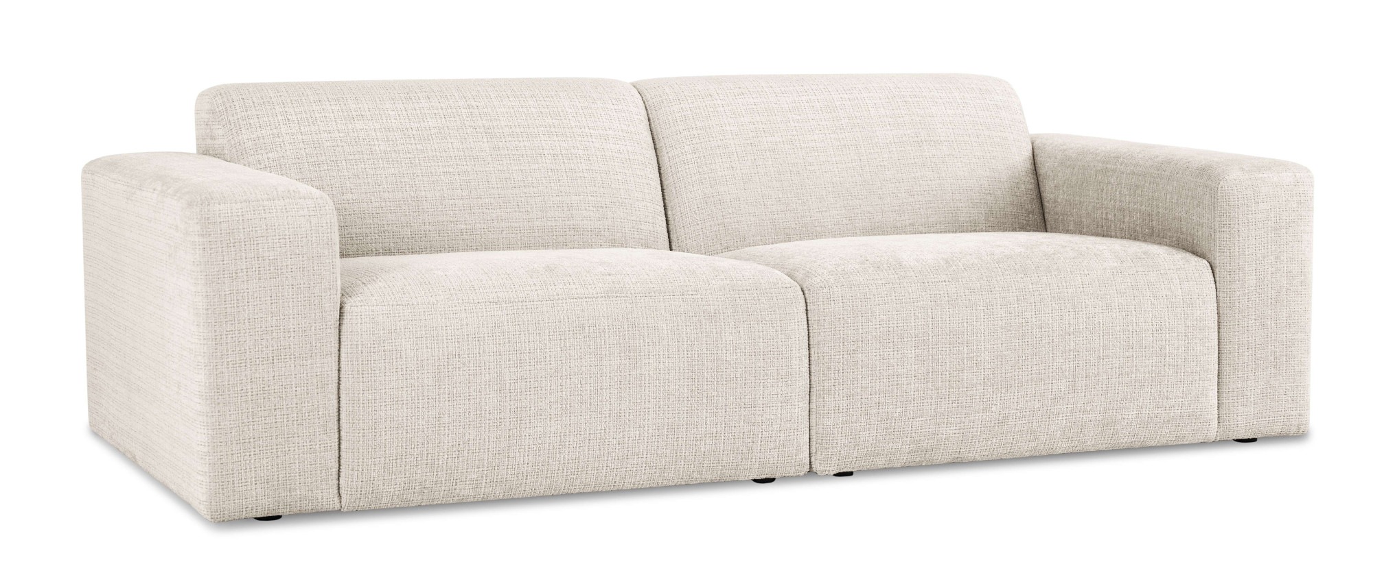 GOODproduct 3-places »Koa, 228 cm, Modulsofa in Cord, Chenille, Struktur, Webstoff« Designsofa, weicher Lounge-Sitzkomfort, Welleunterfederung, bodentief
