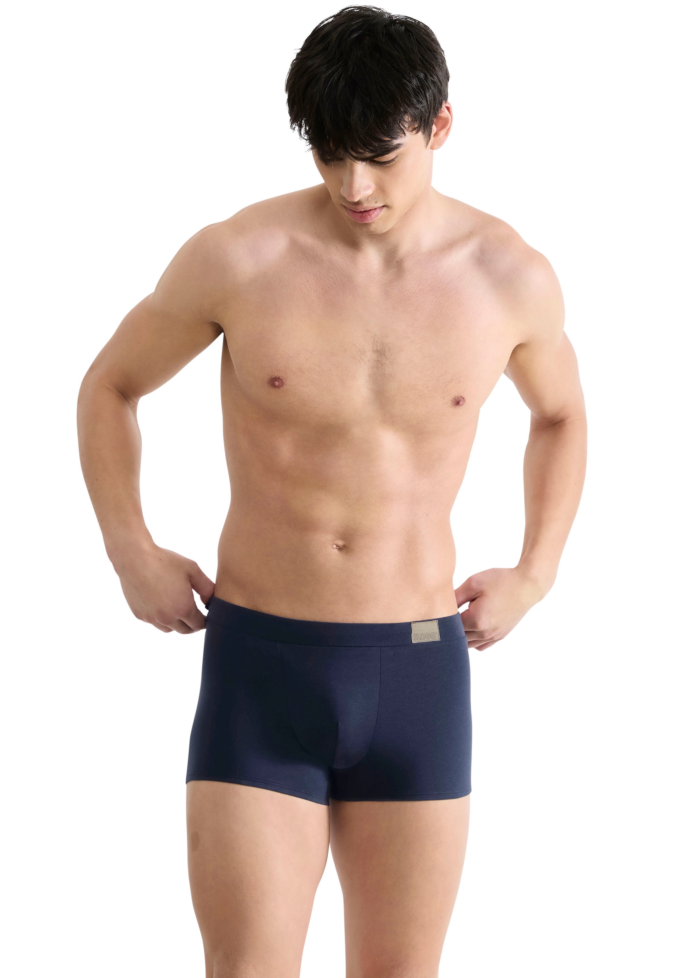 sloggi Hipster »Men GO Natural« 2er Pack,  Lässig, bequeme Basics, Baumwollmix, Soft-Bund, elastisch, weich