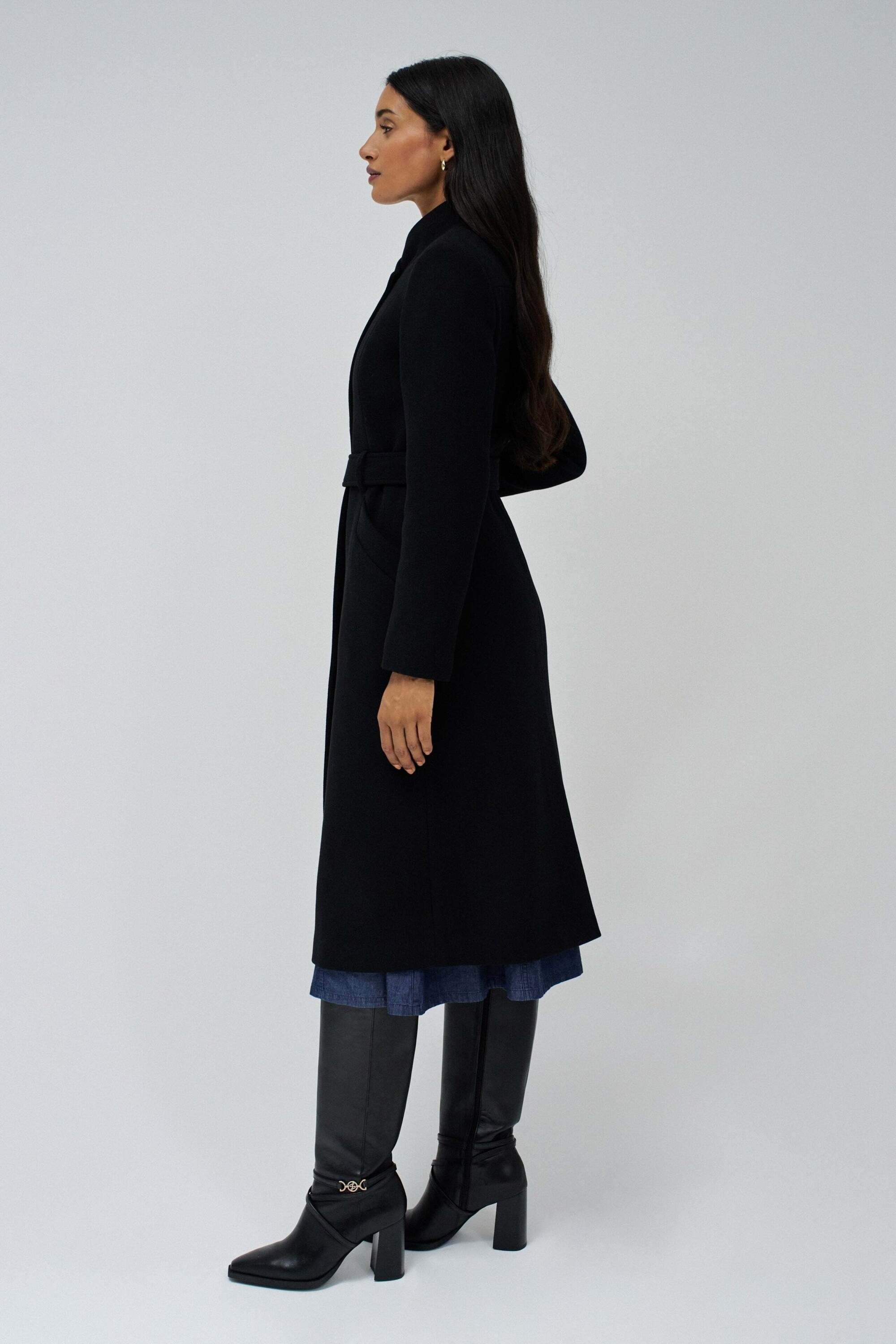 Salsa Veste en laine »Salsa Jeans Wollmantel Long Wool Peacoat With Belt«