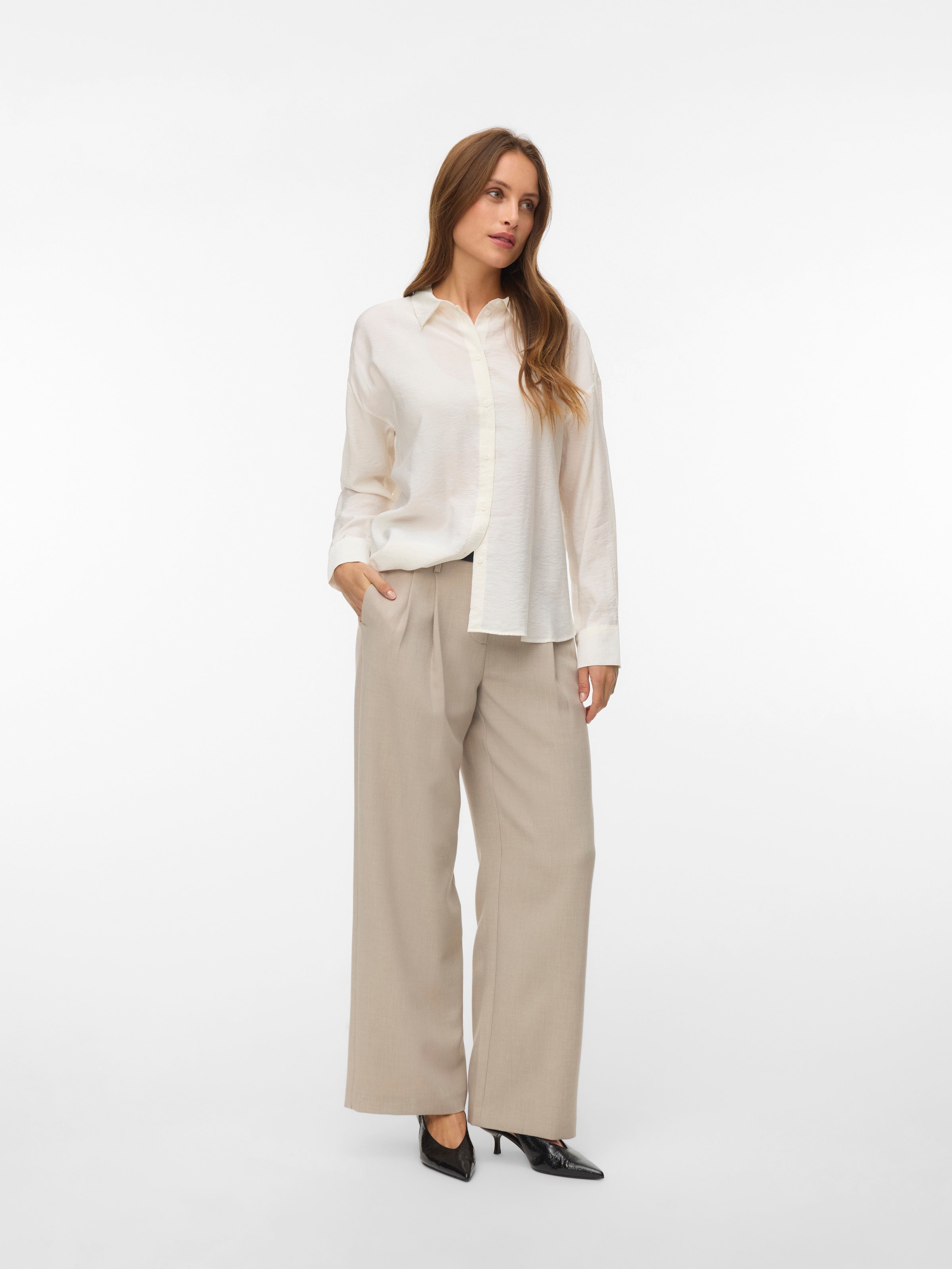 Vero Moda Blouse chemise »VMKAJA LS SHIRT WVN« avec rayures