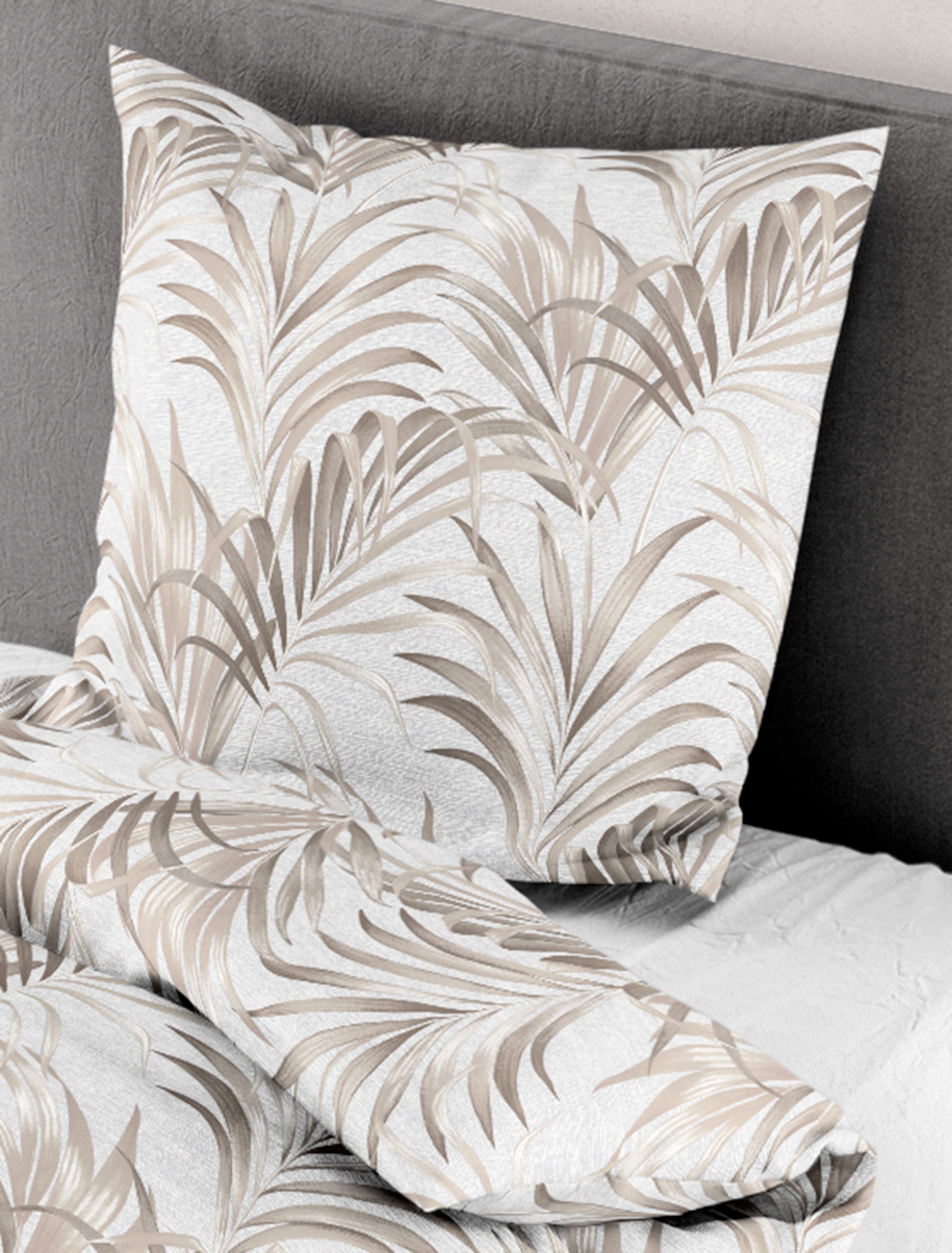 BIERBAUM Bettwäsche »4131« 2 Stk. tlg. Mako-Satin, 100 % Baumwolle, pflegeleicht