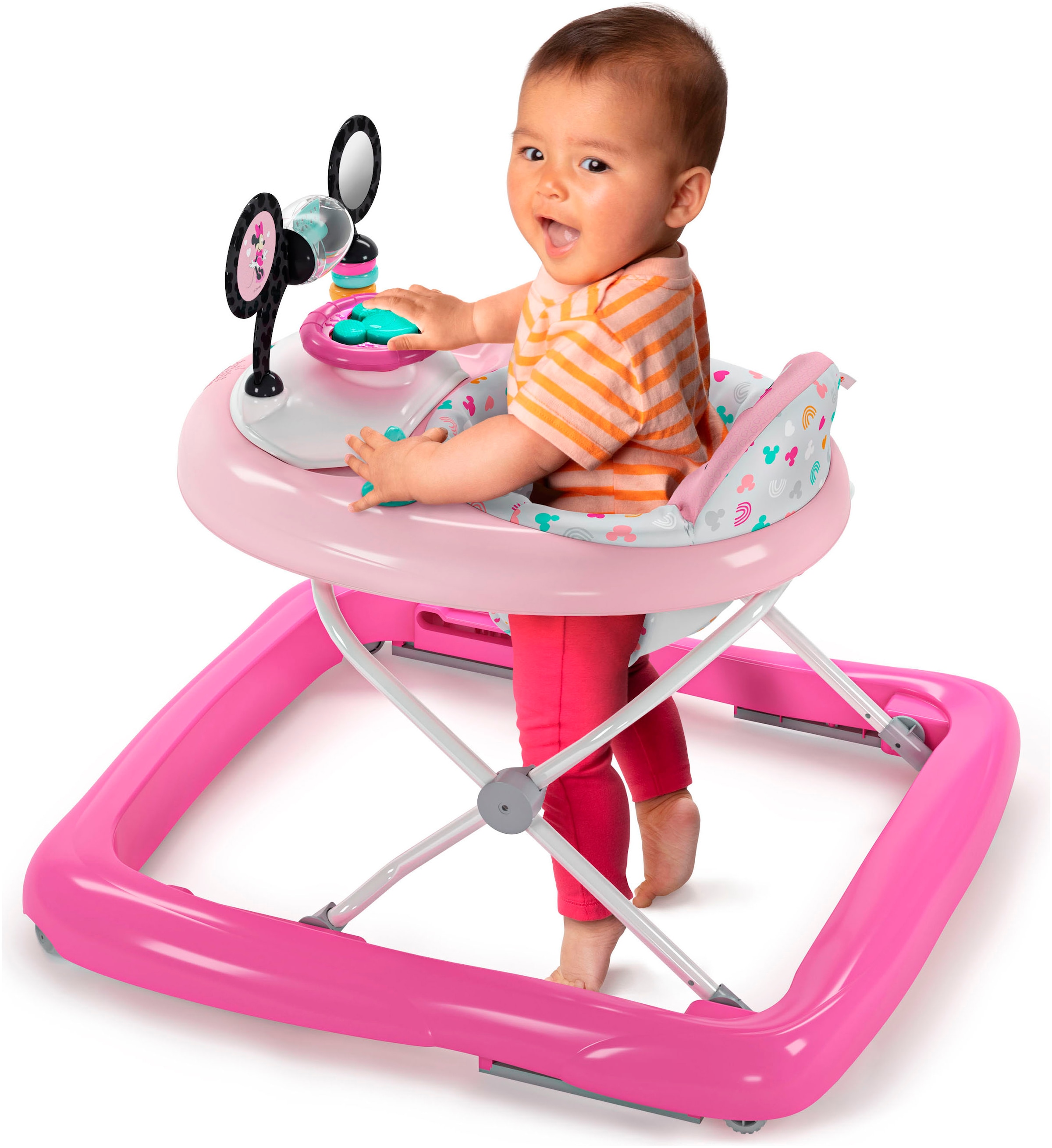 Bright Starts Lauflernhilfe »MINNIE MOUSE Tiny Trek™ Walker, Forever Besties™, 2-in-1 Walker« mit Licht und Sound