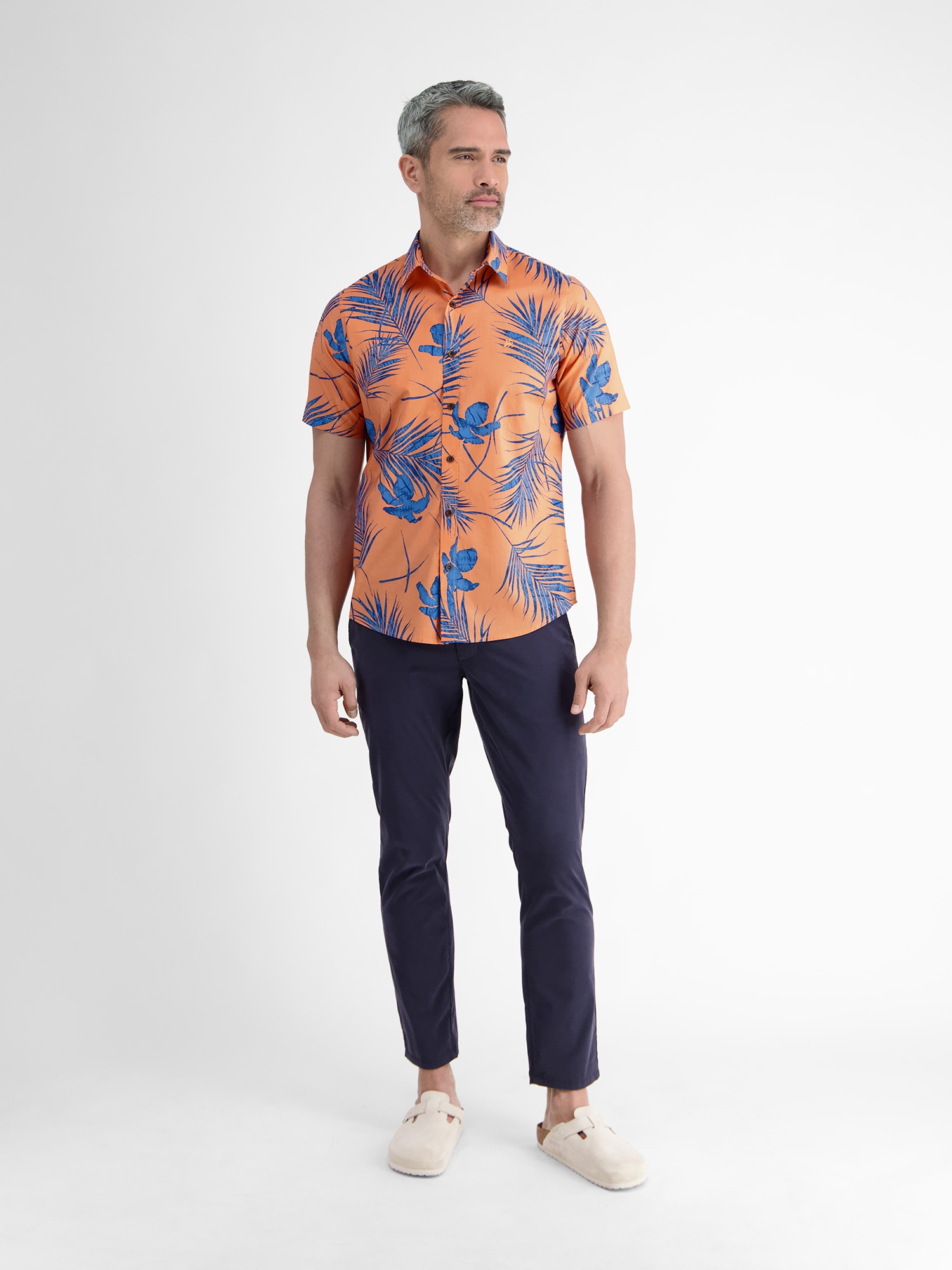 LERROS Chemise à manches courtes »Kurzärmeliges Herrenhemd, Hawaiian-Style«