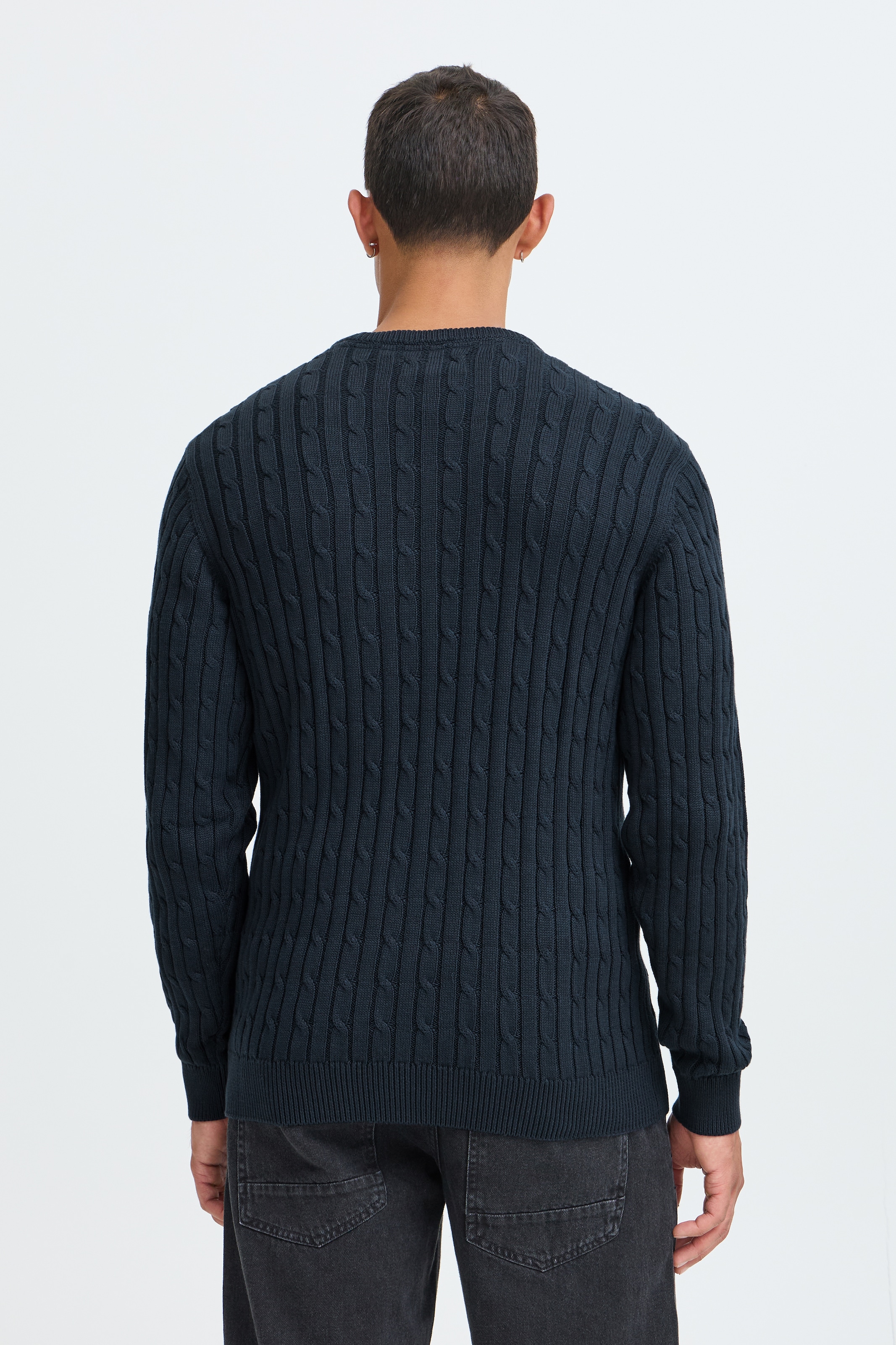 Blend Pull à col rond »BHCURT PULLOVER« coton, coupe régulière