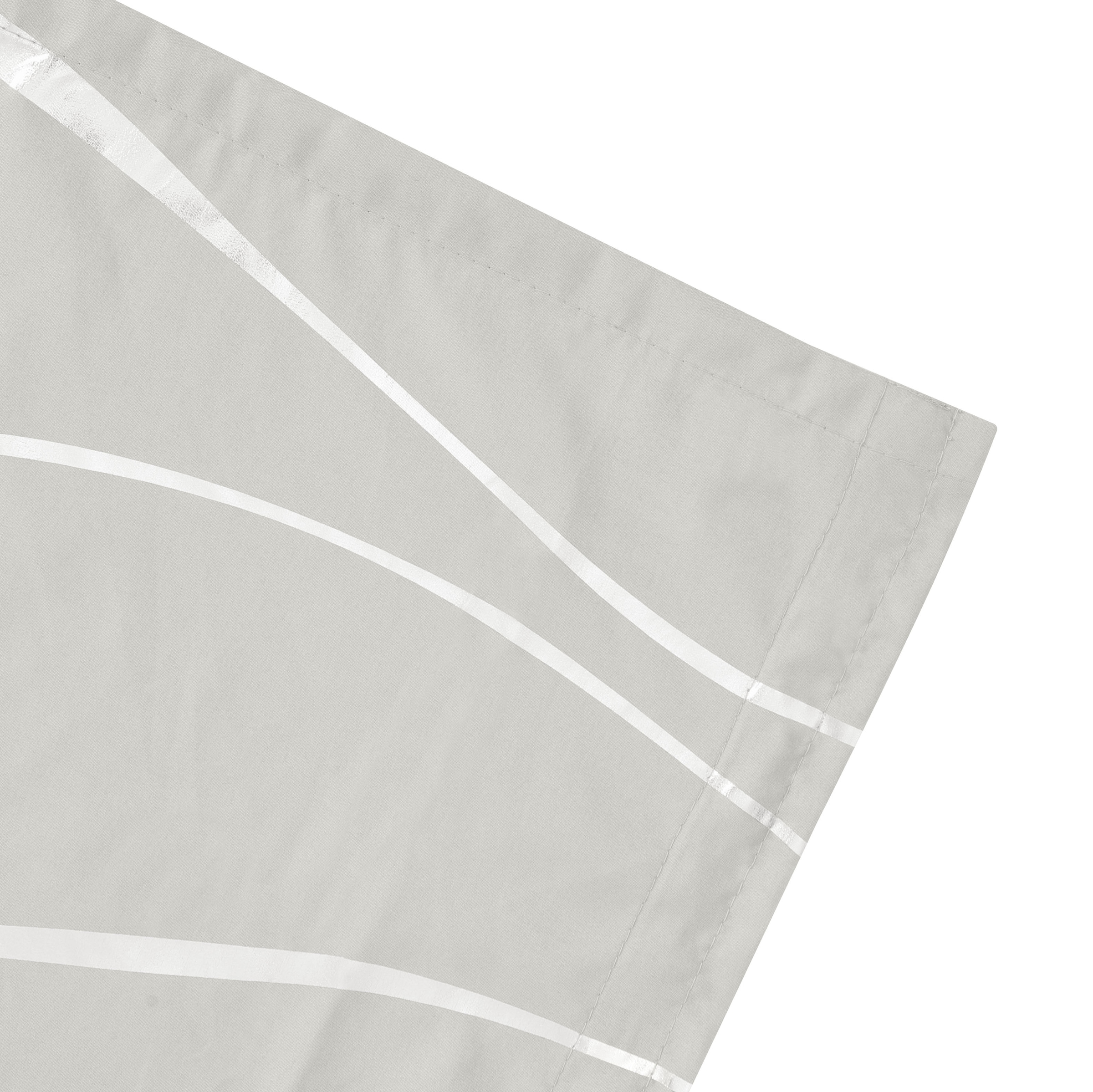 GOODproduct Gardine »Quinnton« Kräuselband 2 Stk. tlg. Metallic‑Akzenten, Kräuselband, schöner Stoff, mittelleicht