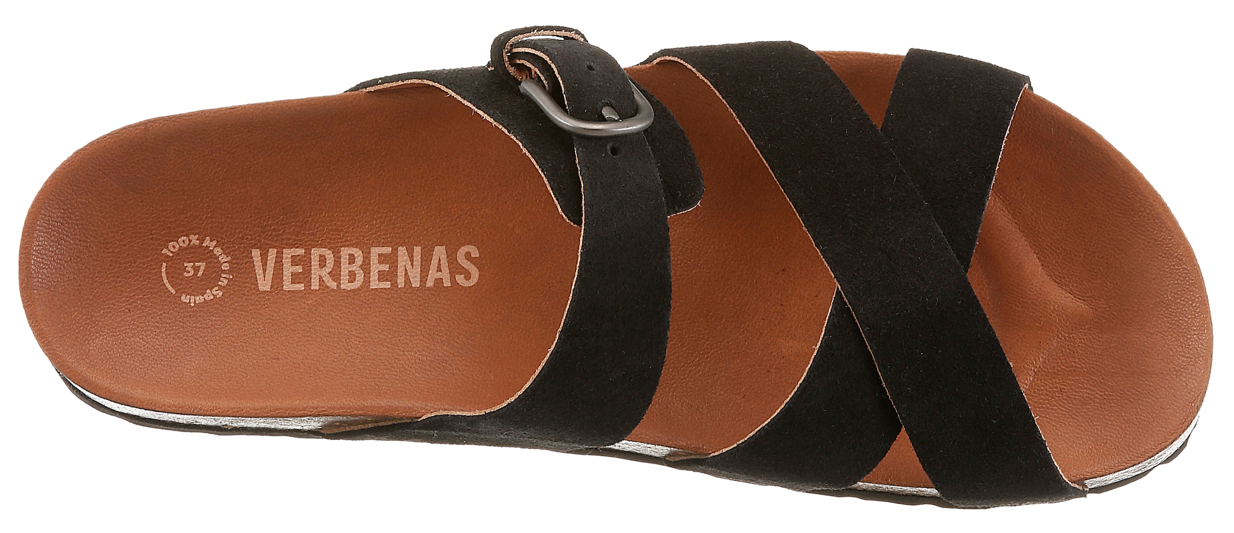 VERBENAS Pantolette »RUBI SERRAJE«  Chaussure d’été, chausson, chaussure de vacances avec boucle réglable