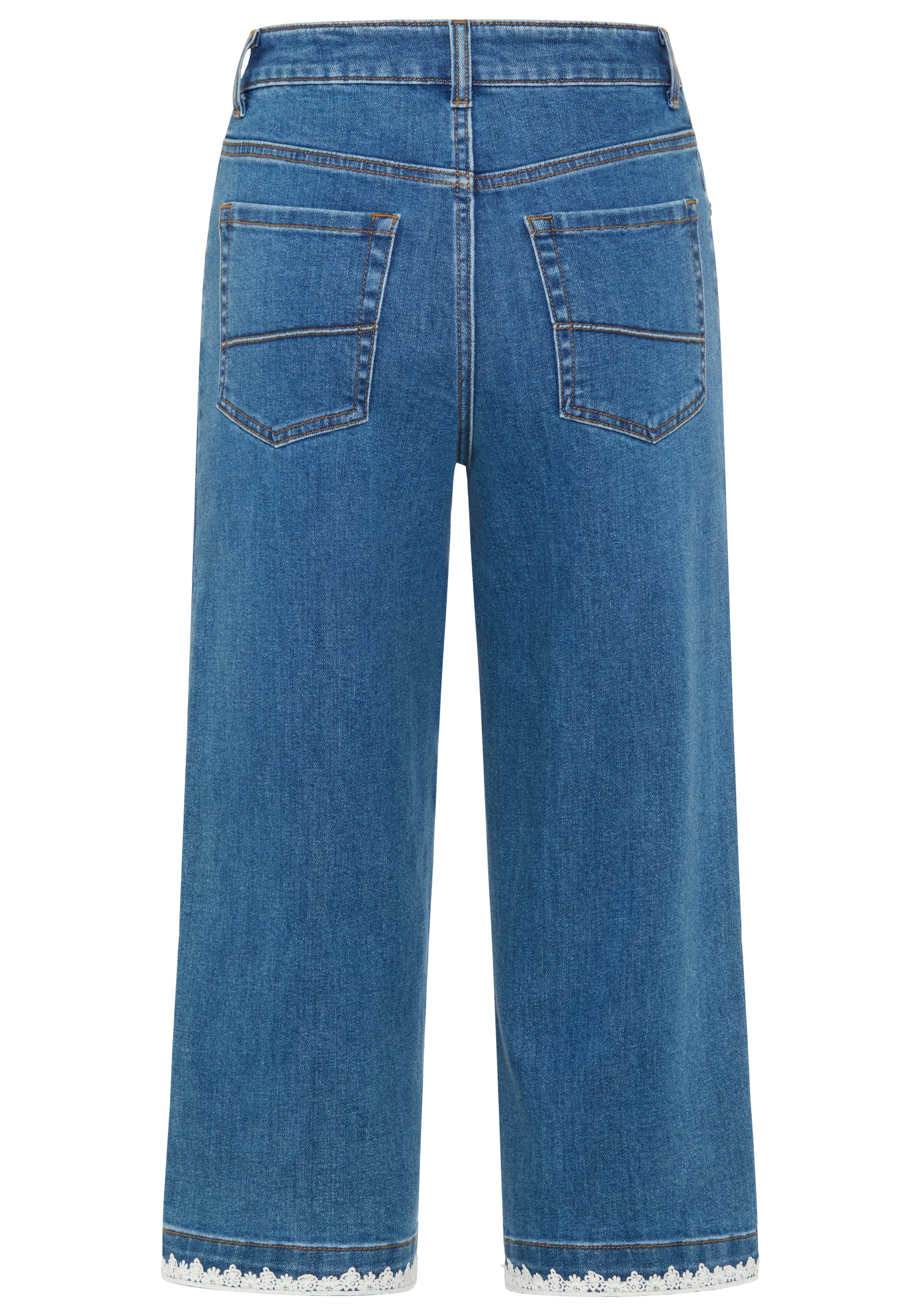 KangaROOS Comfort-fit-Jeans mit Eingrifftaschen, Gesässtaschen und Coinpocket, in 3/4-Länge