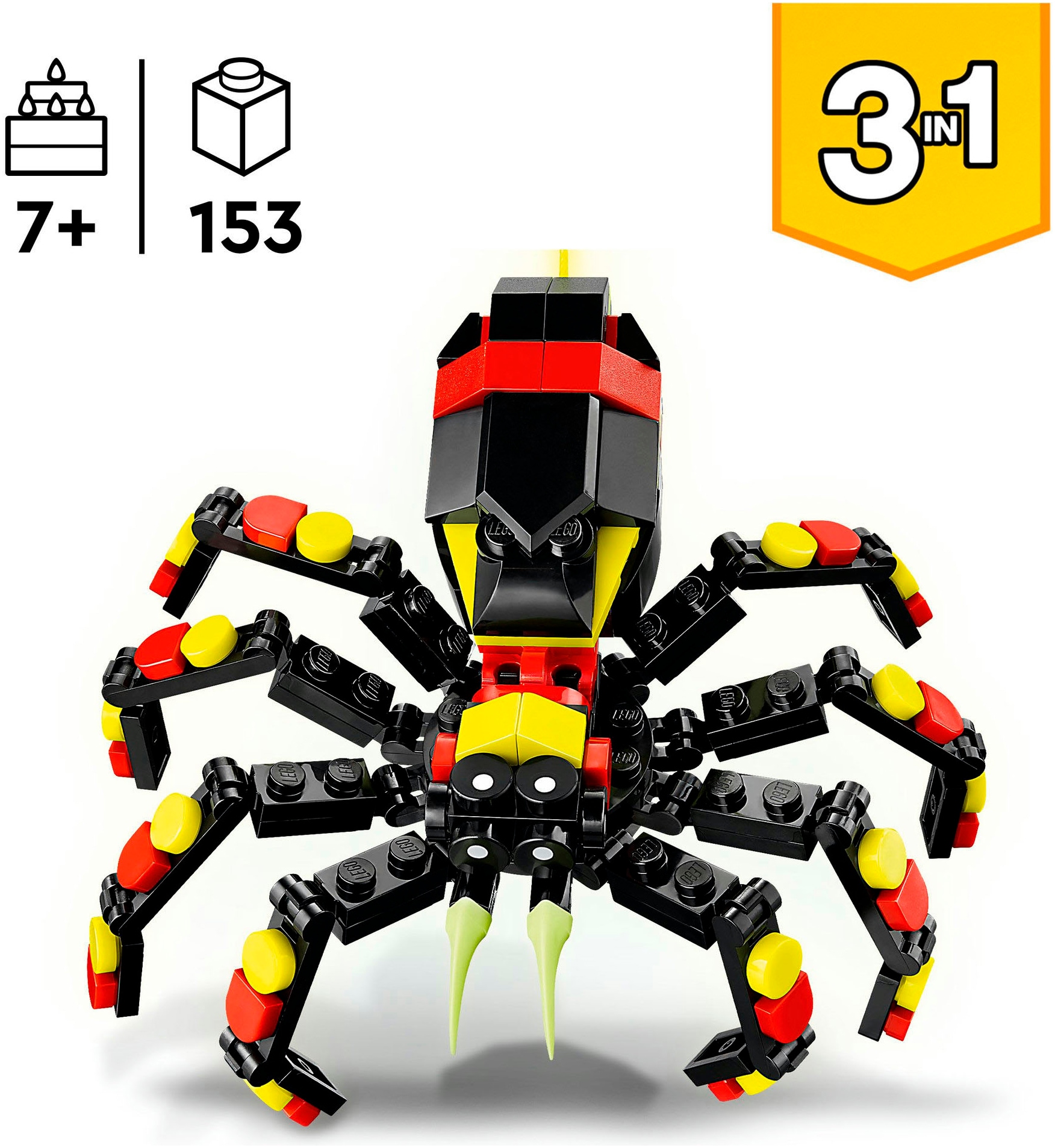 LEGO® Pions de construction »Wilde Tiere: Überraschungsspinne (31159), LEGO Creator« Made in Europe