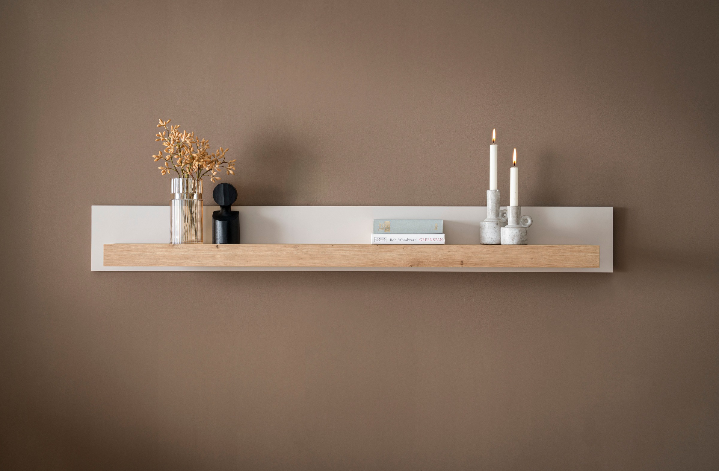 Home affaire Tableau mural »Sonora, modernes Wandregal, Wandhalter mit Ablagefläche, 159 cm breit« vielseitig einsetzbares Hängeregal, in zwei Grössen verfügbar