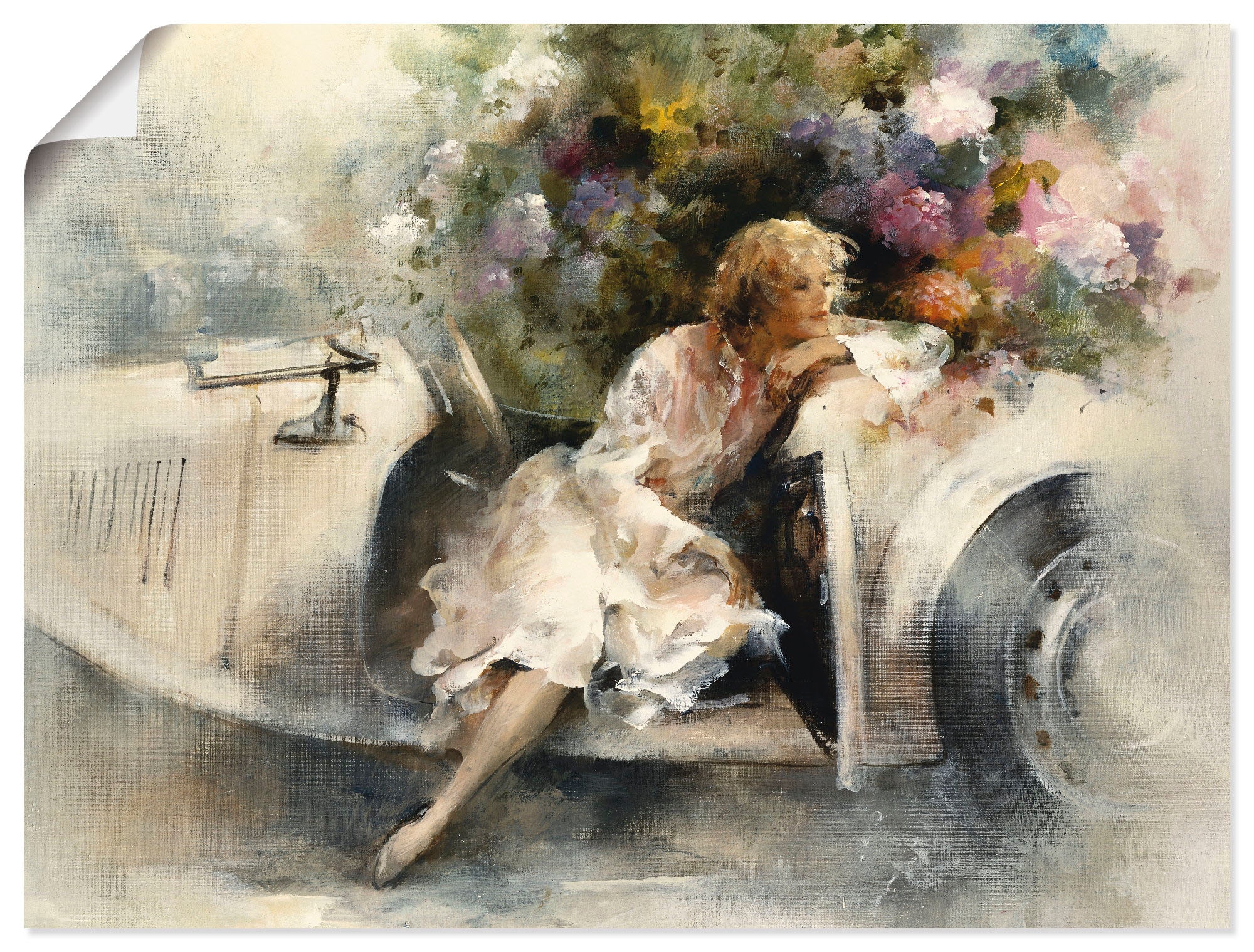 Artland Wandbild »Tagträumer« Frau 1 Stk. tlg. als Leinwandbild, Poster in verschied. Grössen