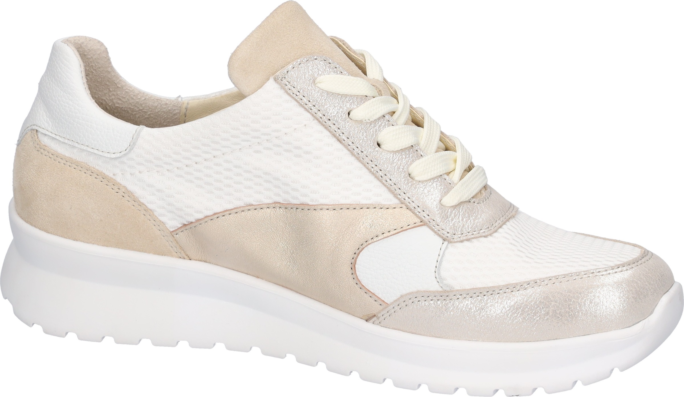 Waldläufer Sneaker »K-SUNNY«  Schnürschuh, Komfortschuh mit seitlichem Reissverschlus, K-Weite