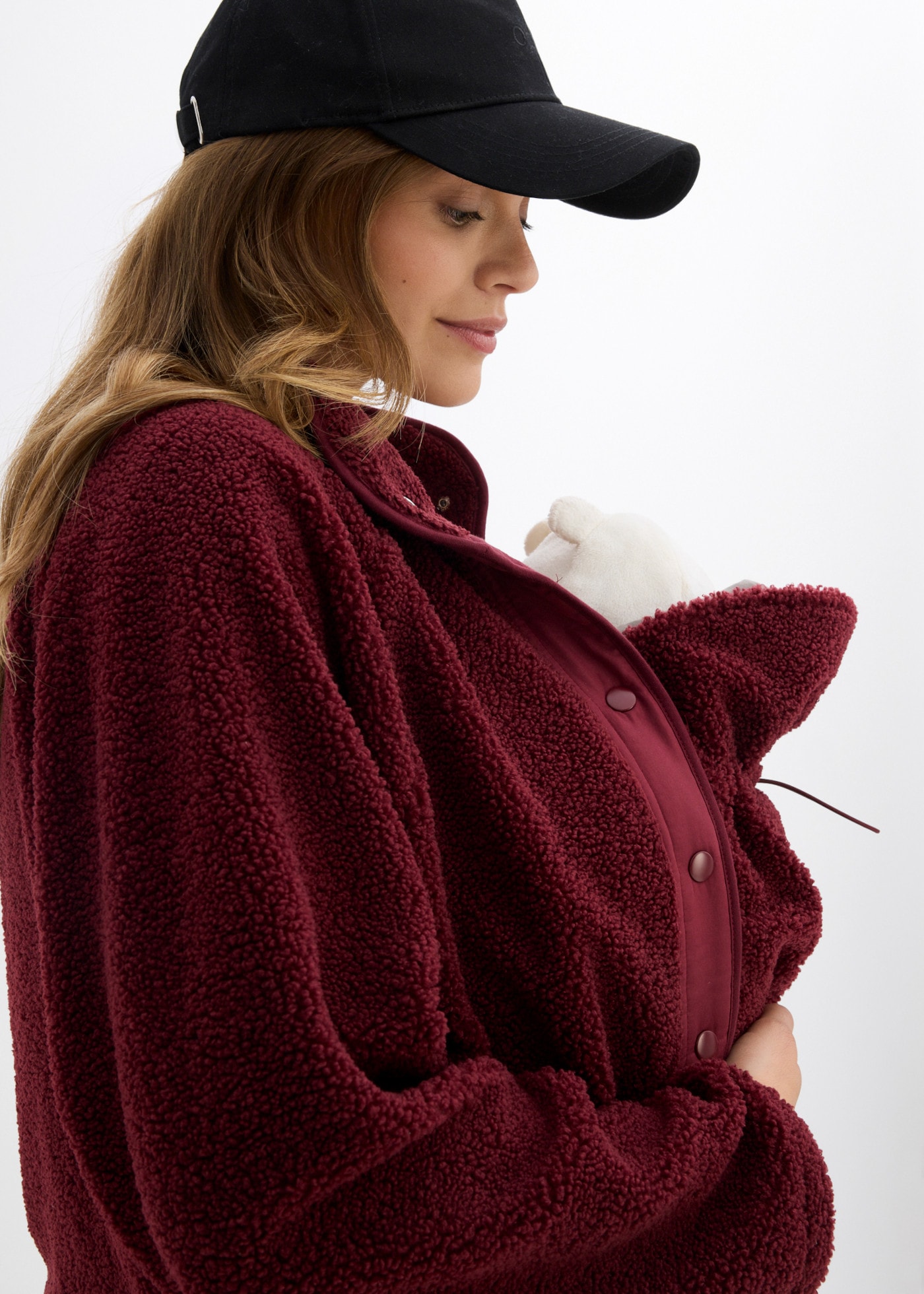 bonprix Veste de maternité avec insert bébé amovible à boutons-pression, coupe droite