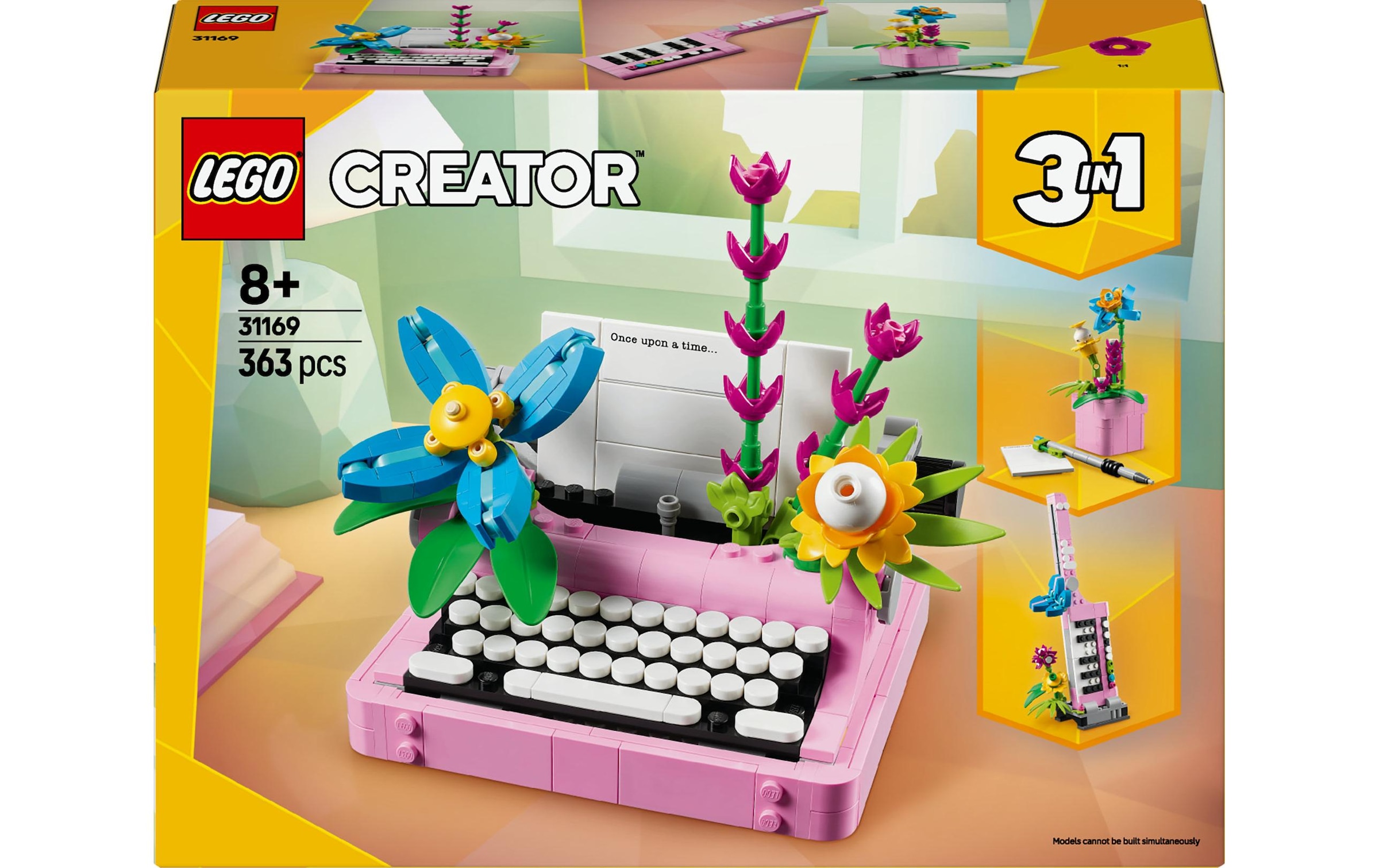 LEGO® Spielbausteine »Creator Schreibmaschine mit Blumen 31169«